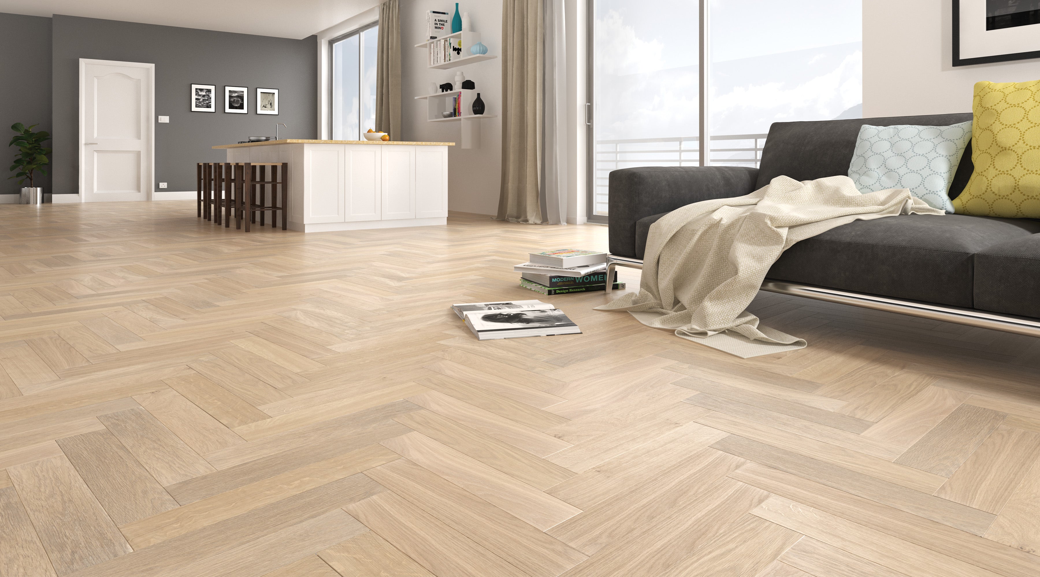 Soho Herringbone Oak 373