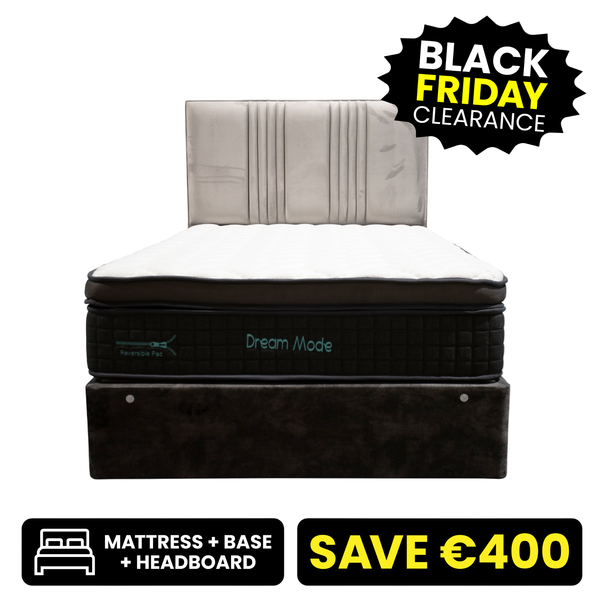 Domino 4"6 Double Bed Set