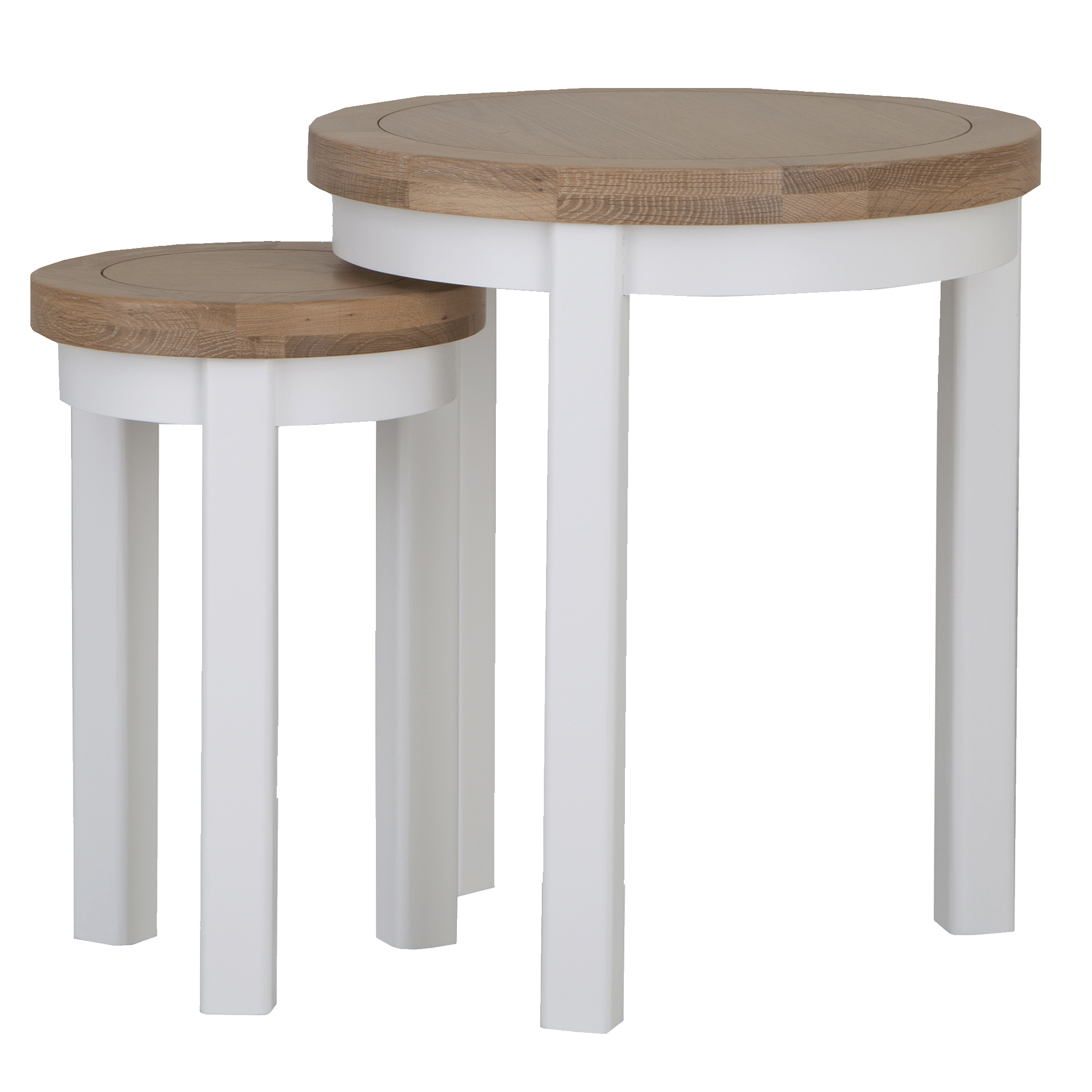 Louis Round Nest of 2 Tables