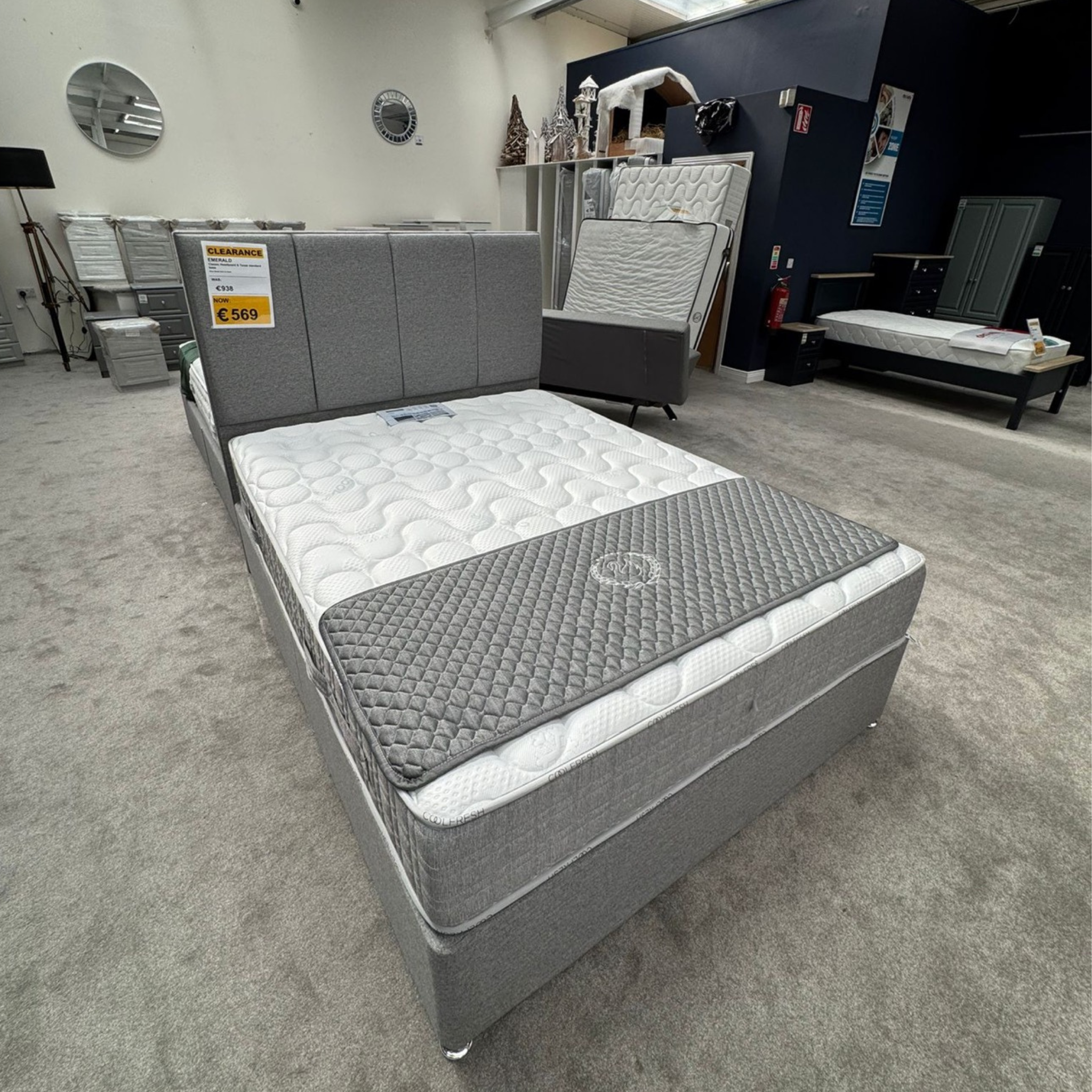 Emerald Headboard & Base
