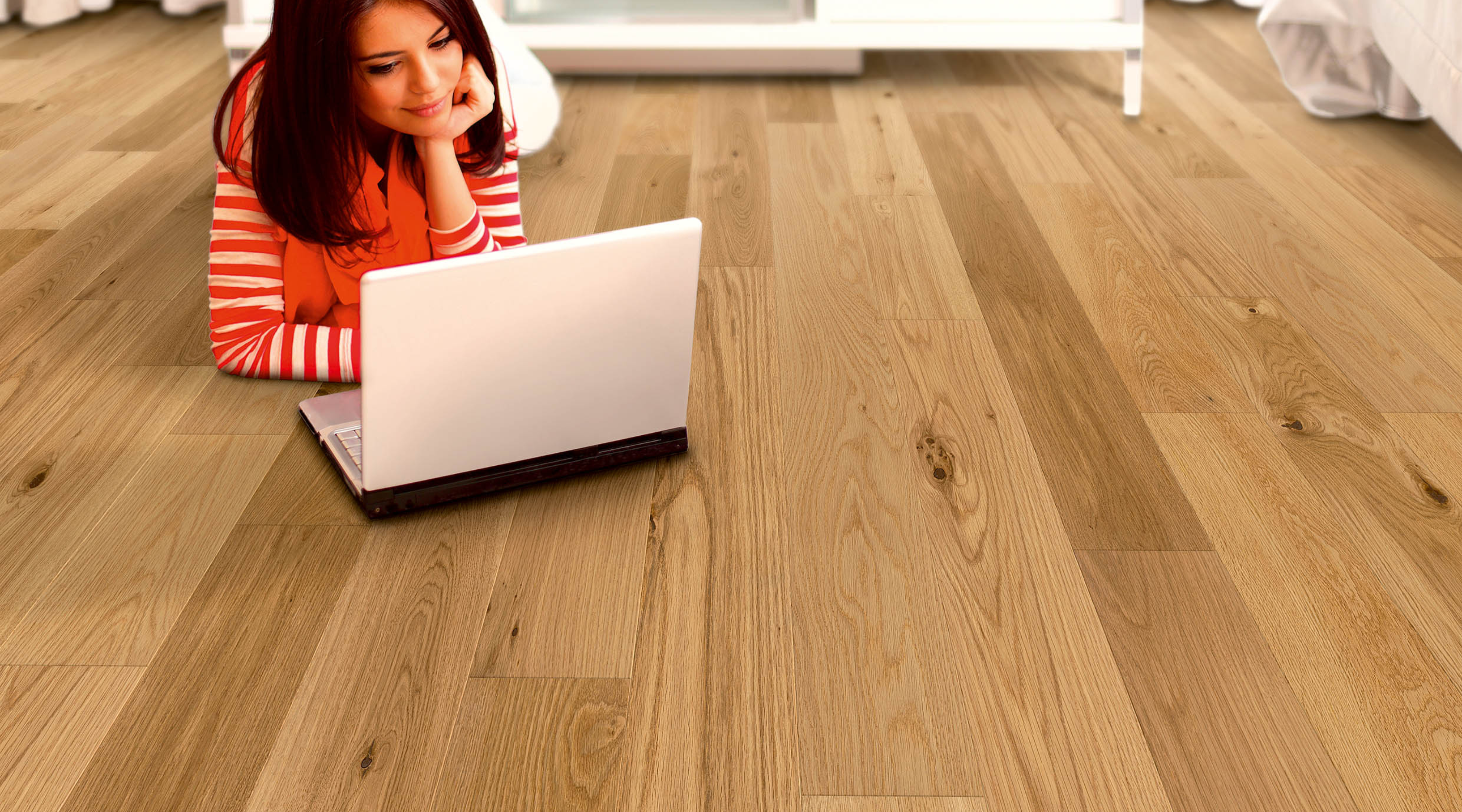 European Oak Brushed Matt Lacquered Engineered Flooring