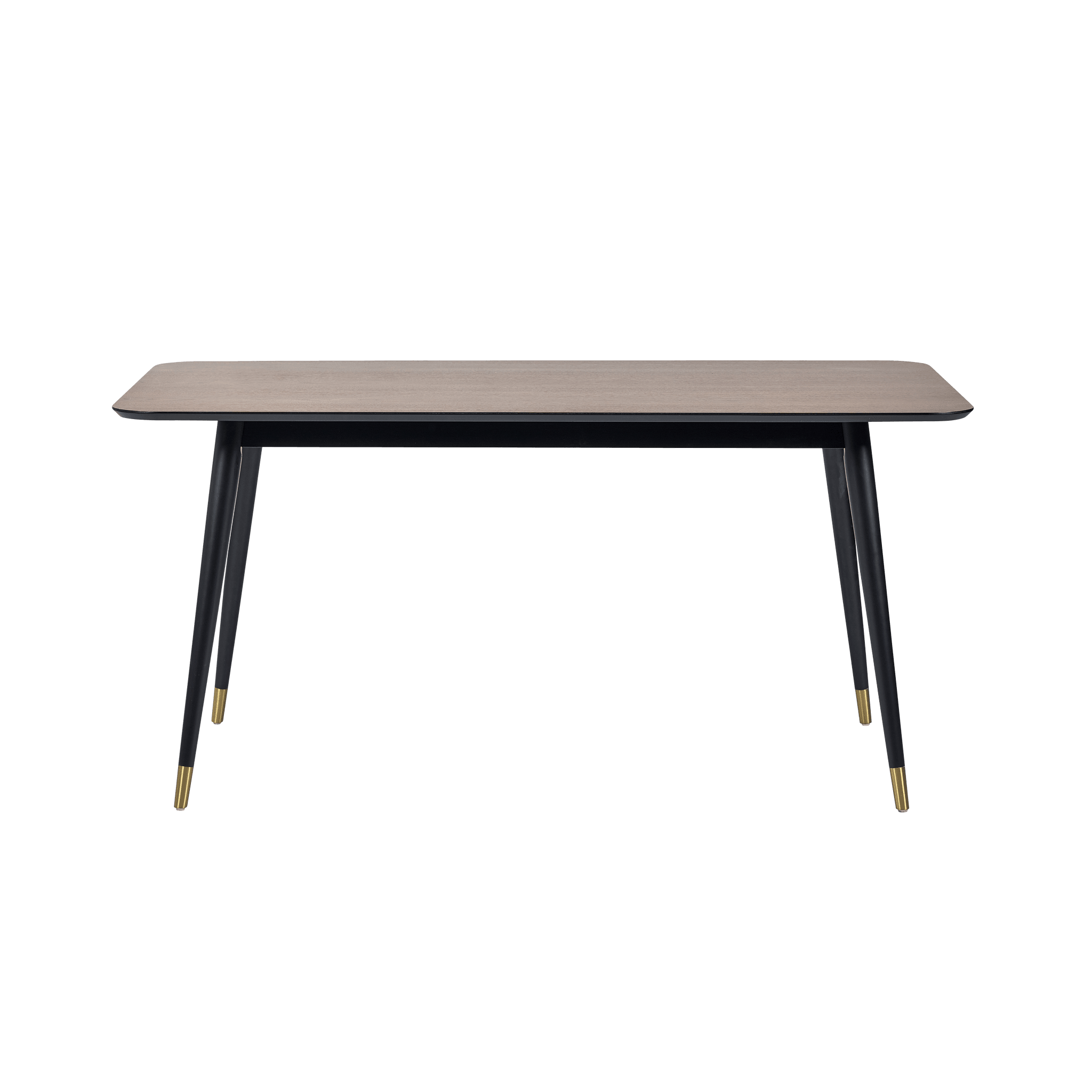 Nashville Rectangular Dining Table - Walnut & Black