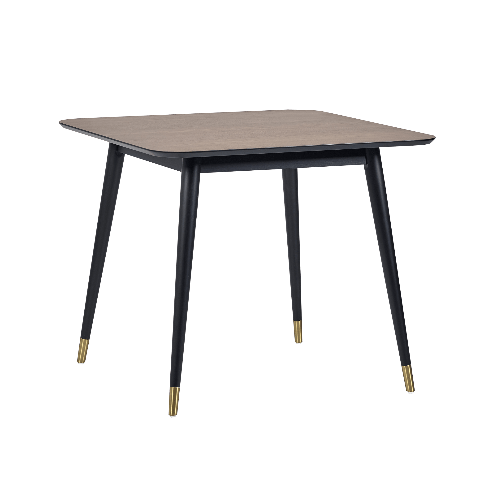 Nashville Square Dining Table - Walnut & Black