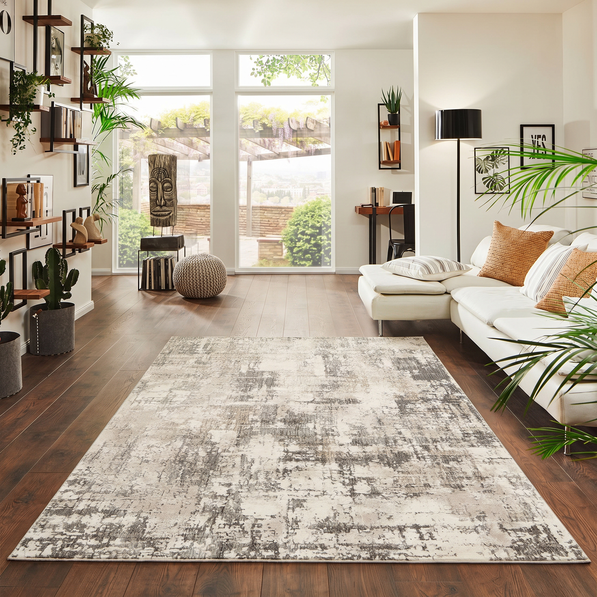 Fabel Abstract-Grey Beige