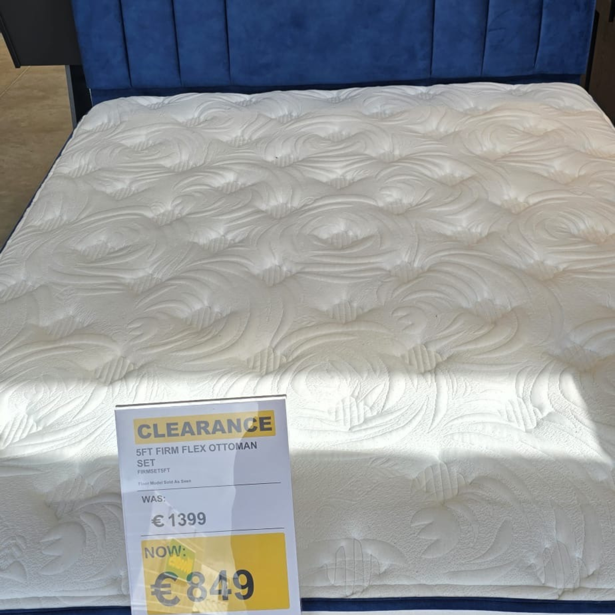 Firm Flex 5ft Ottoman Complete Bed-Set