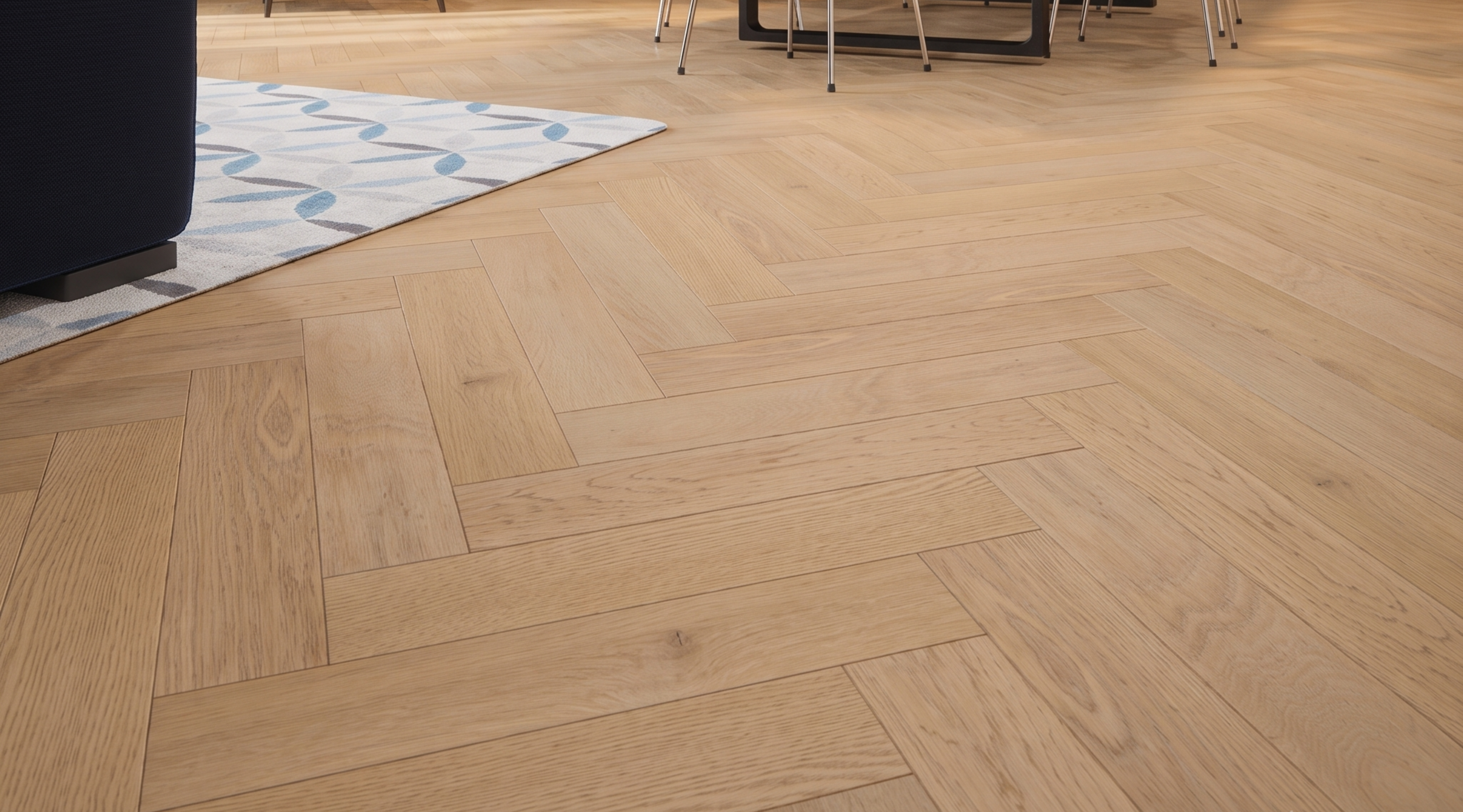 Fog Oak Engineered Herringbone 14mm