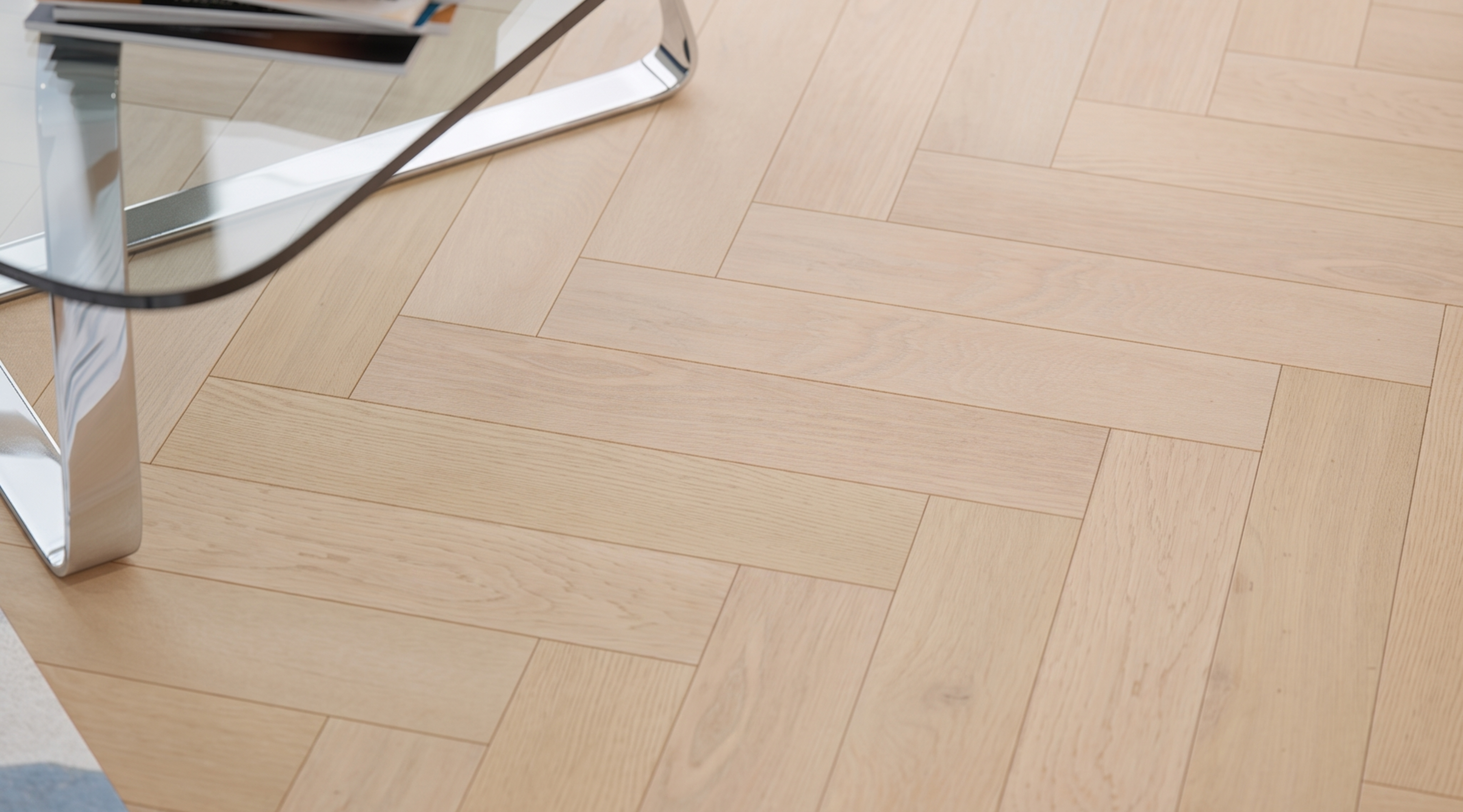 Fog Oak Engineered Herringbone 14mm gallery image