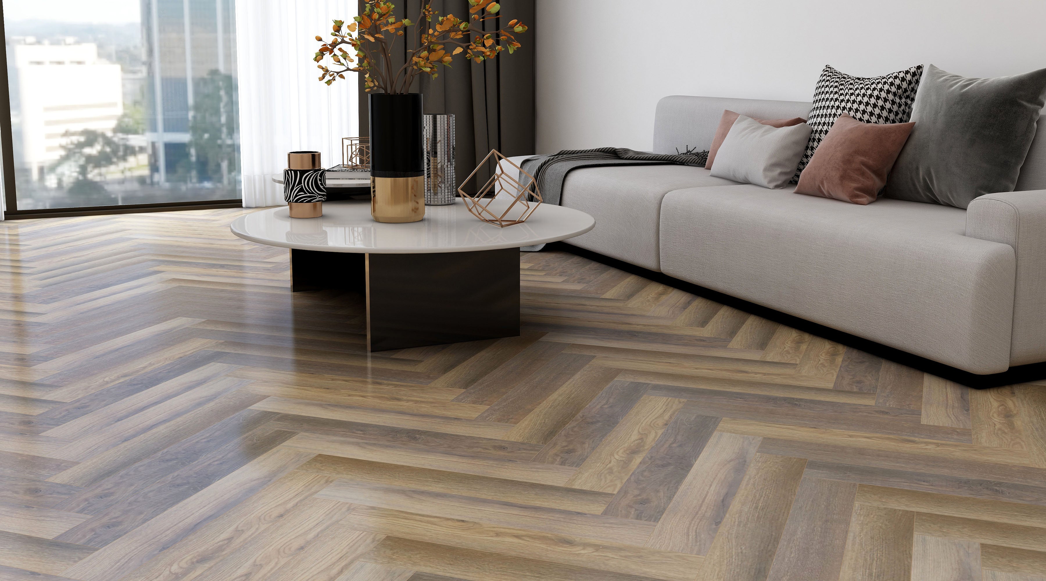 Herringbone Oak 12mm
