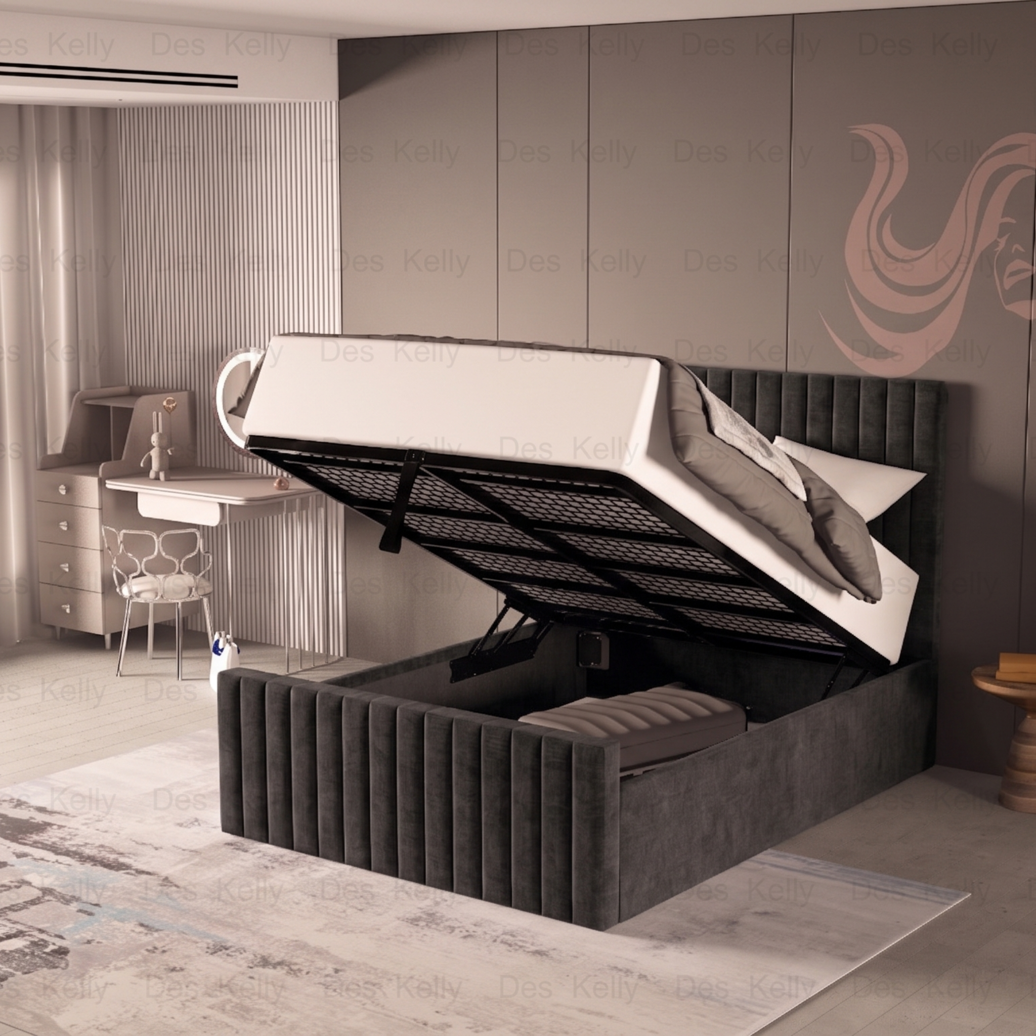 Saloma Ottoman Bedframe