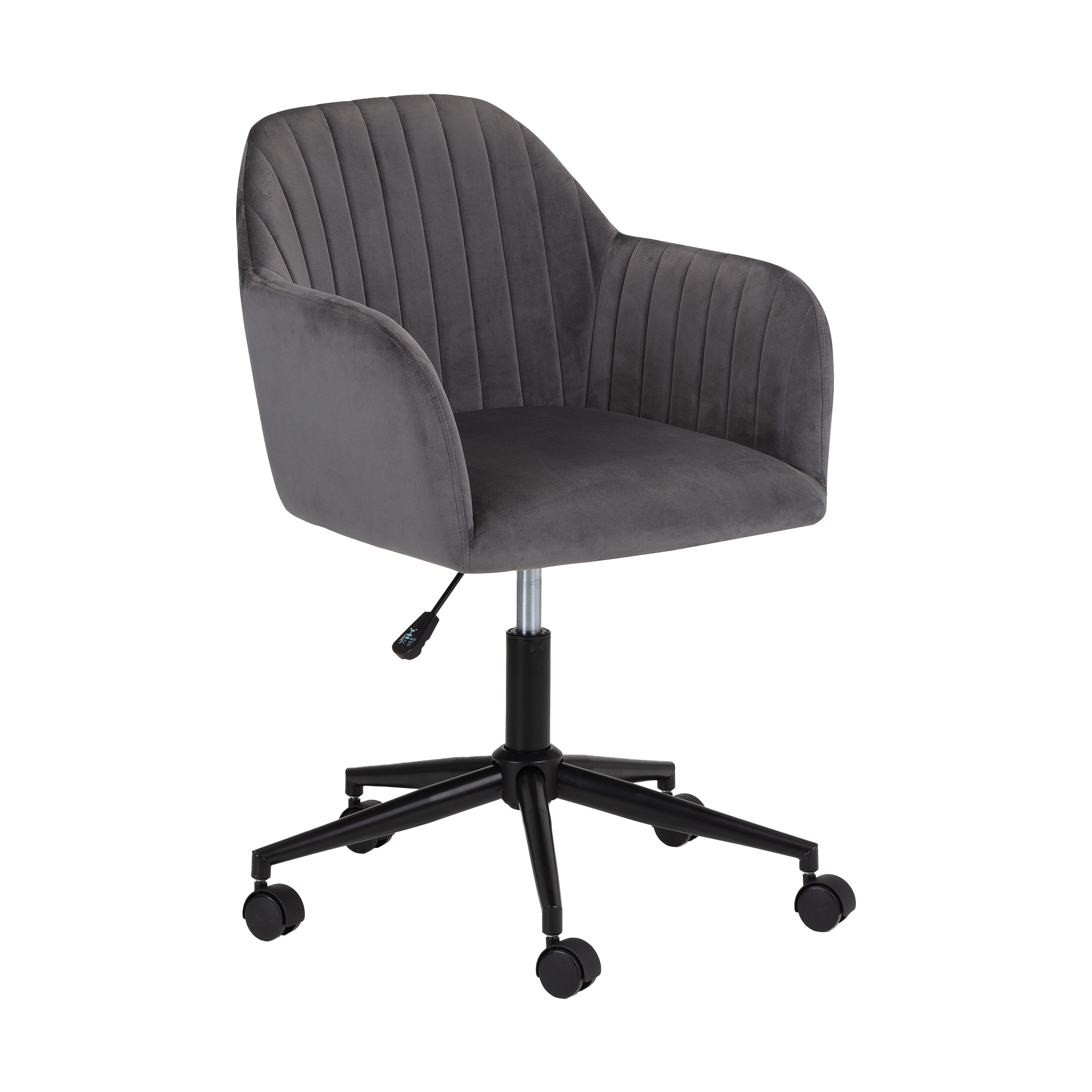 Kiel Velvet Swivel Office Chair