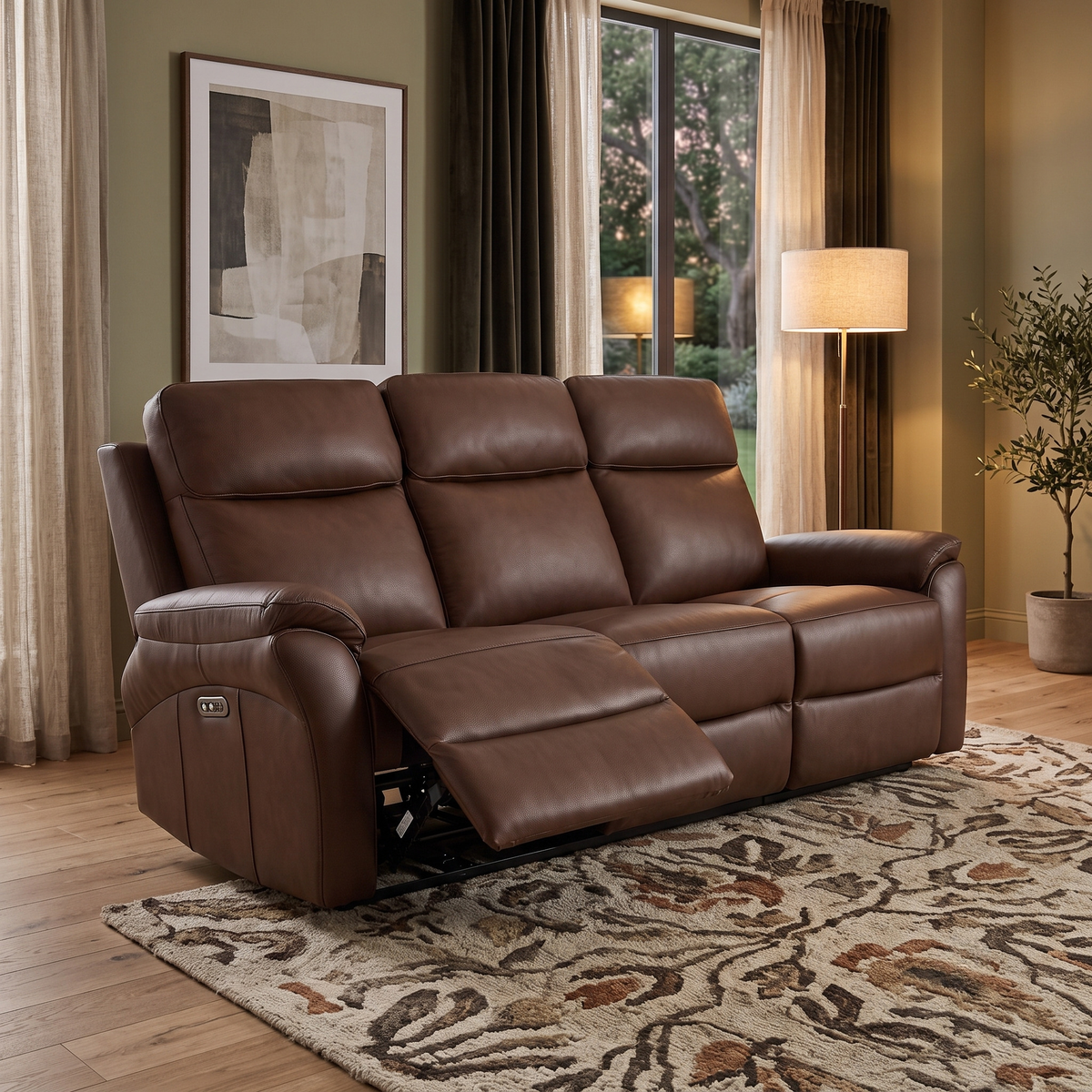 Leonardo 3 Seater Electric Recliner