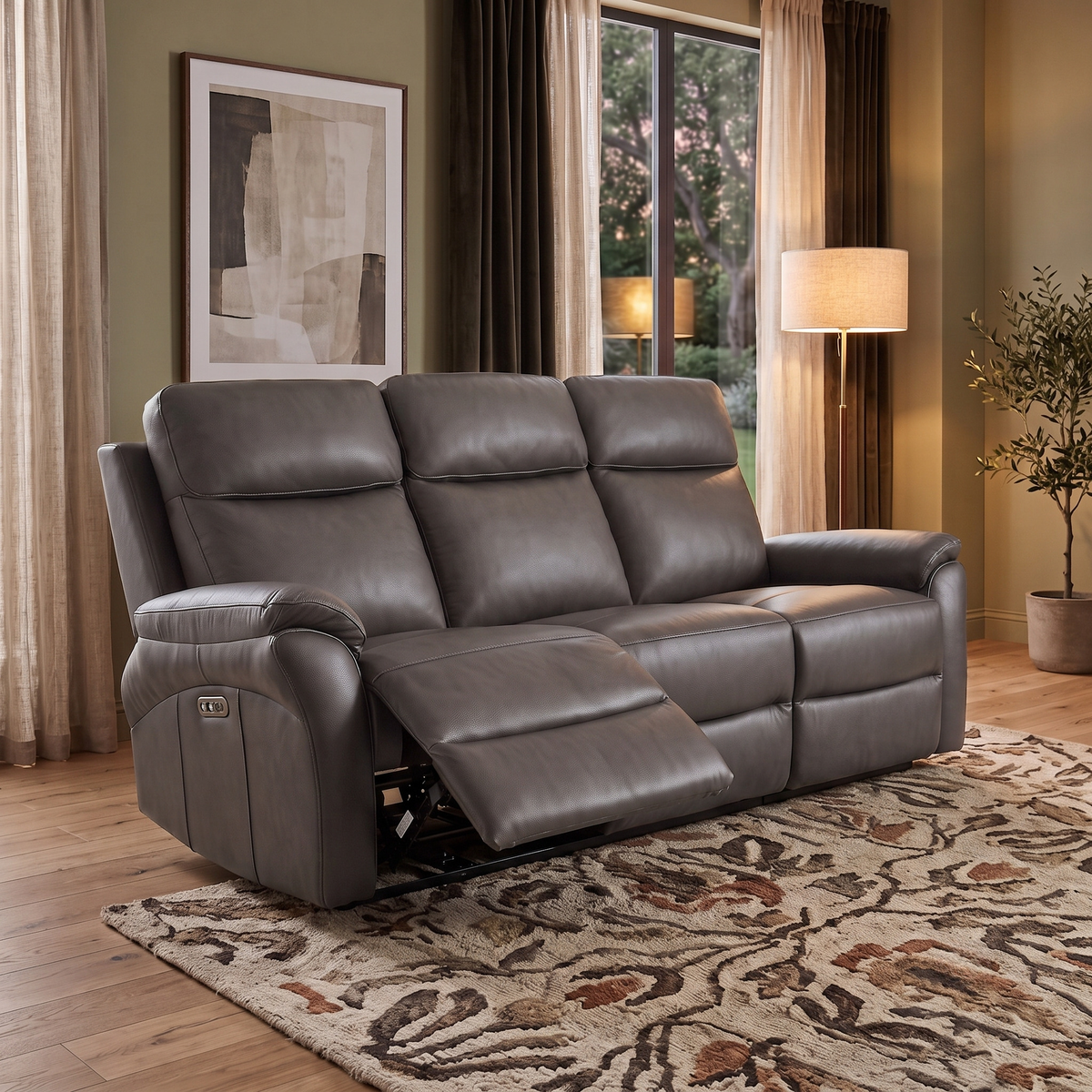 Leonardo 3 Seater Electric Recliner