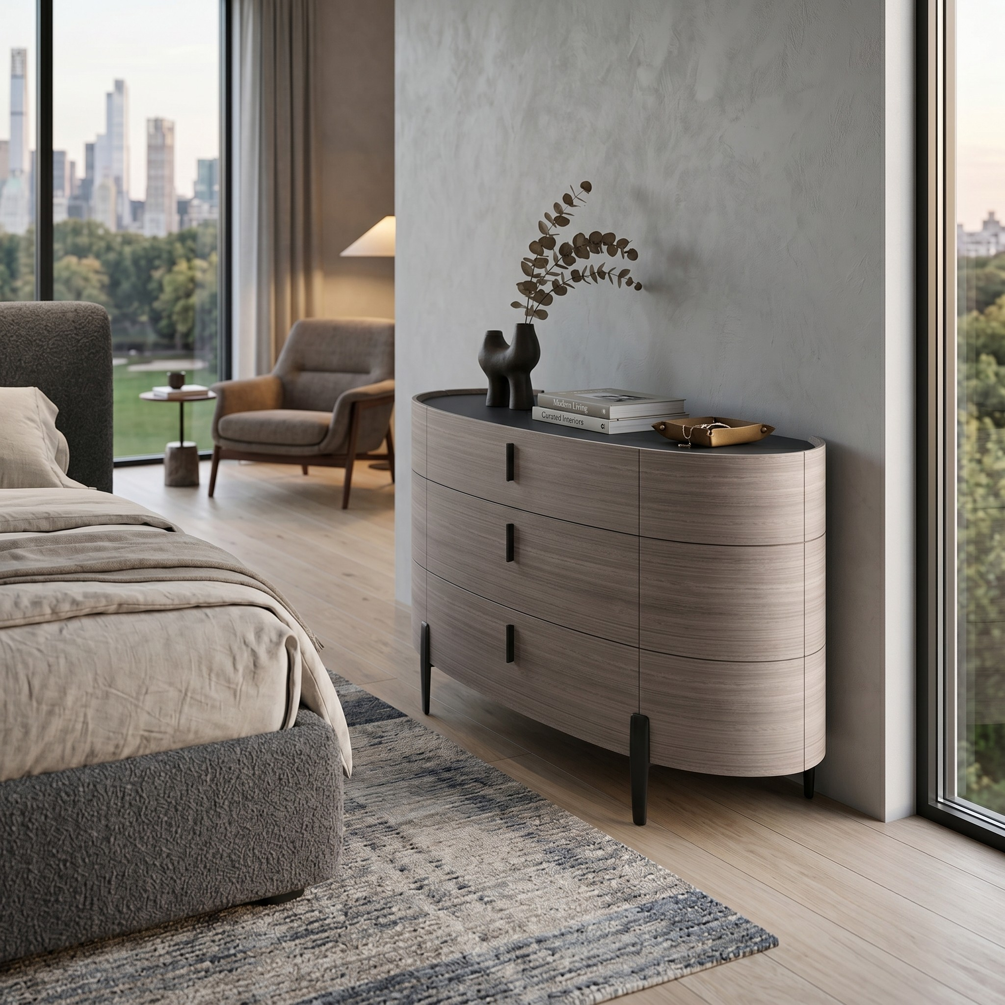 Lyon Large 3 Drawer 2 Door Chest