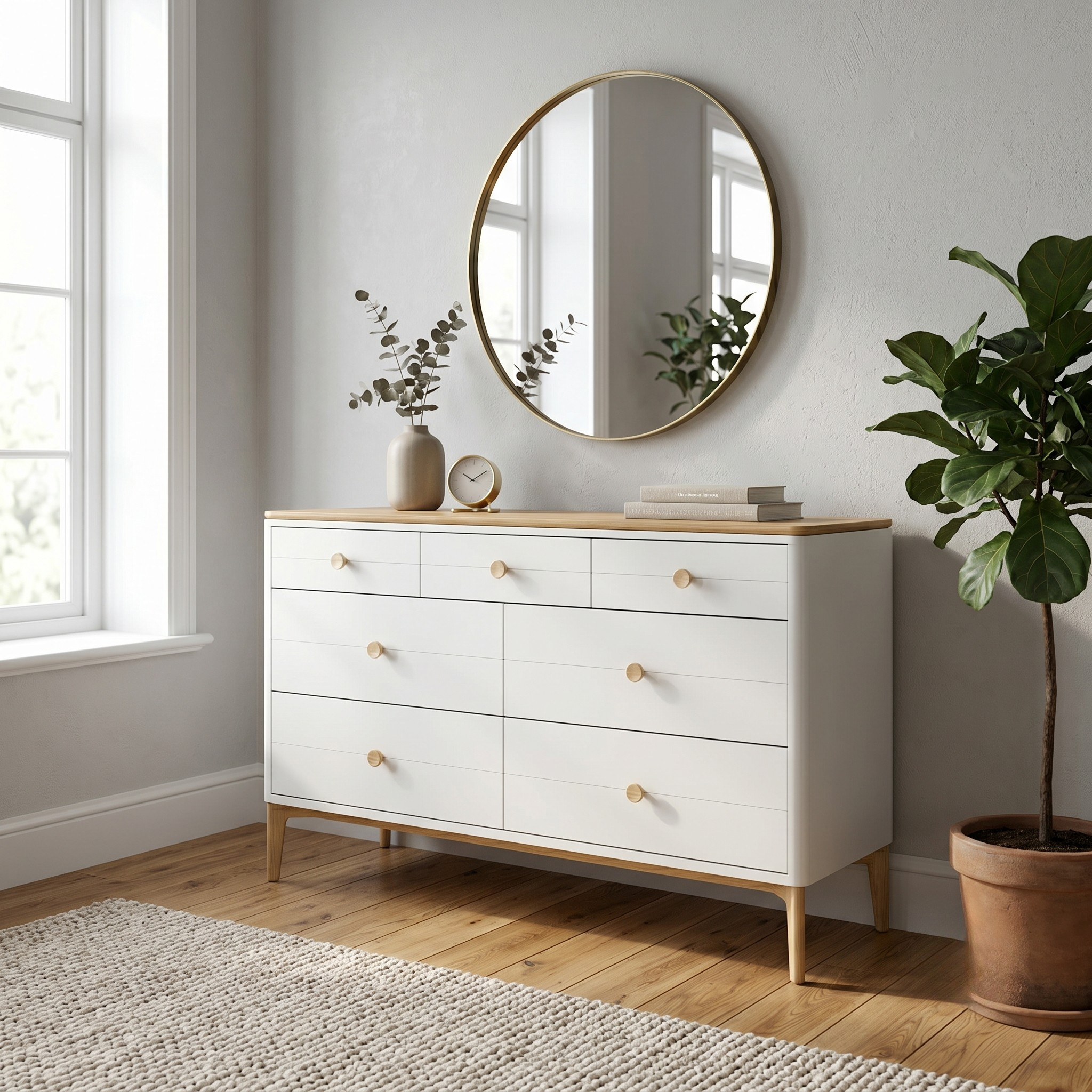 Wycombe 7 Drawer Chest of Drawers Natural