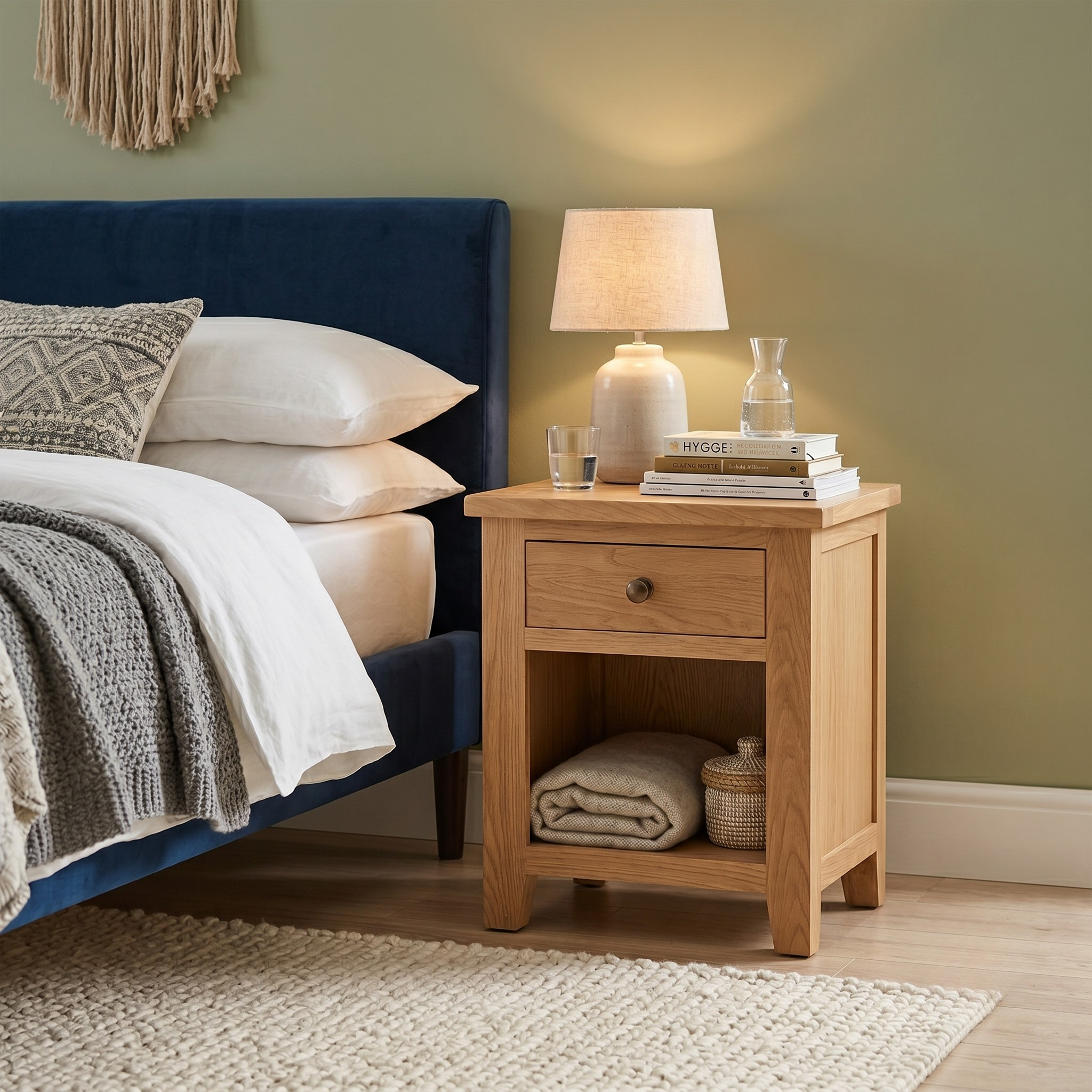 Adare 1 Drawer Bedside