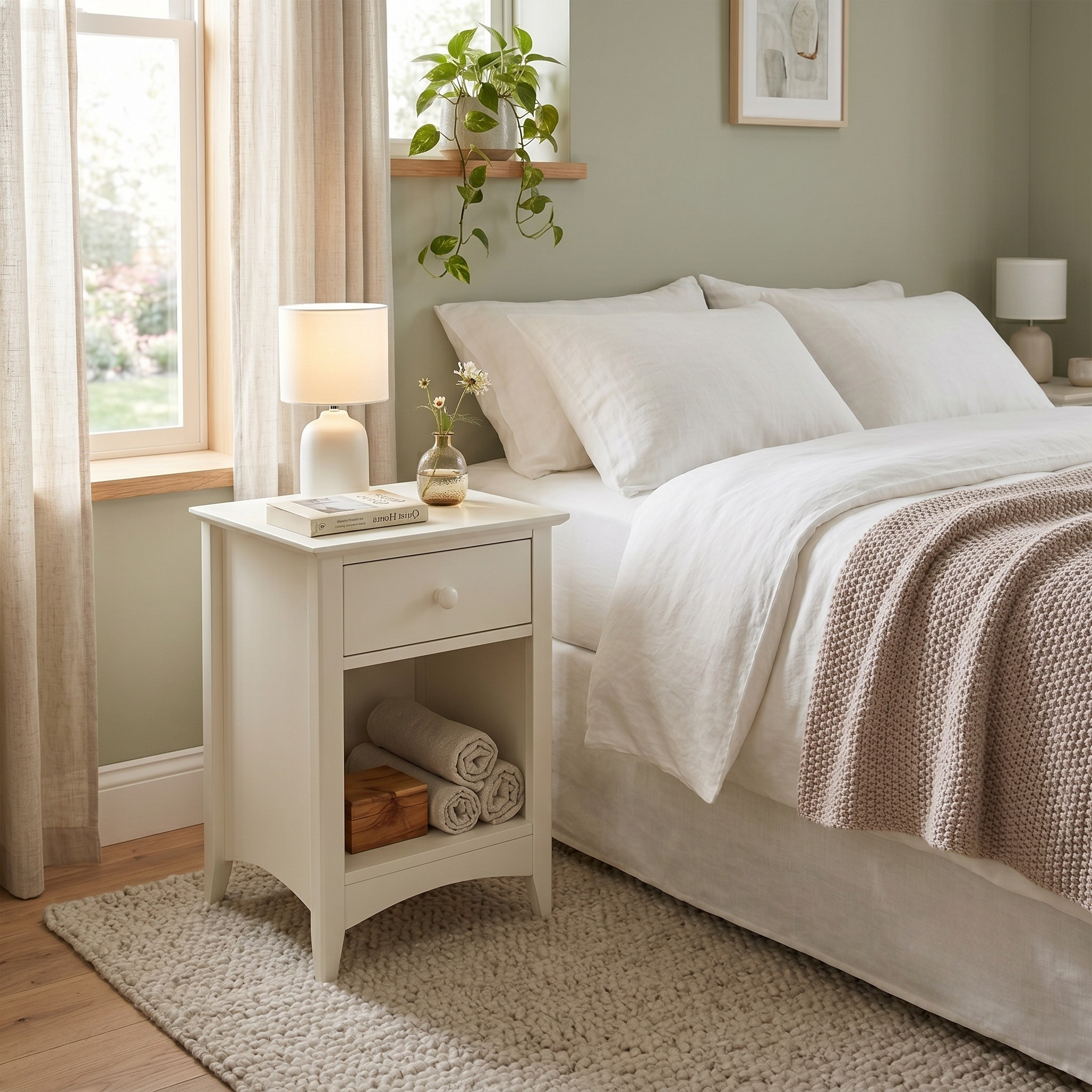 Carmel 1 Drawer Bedside