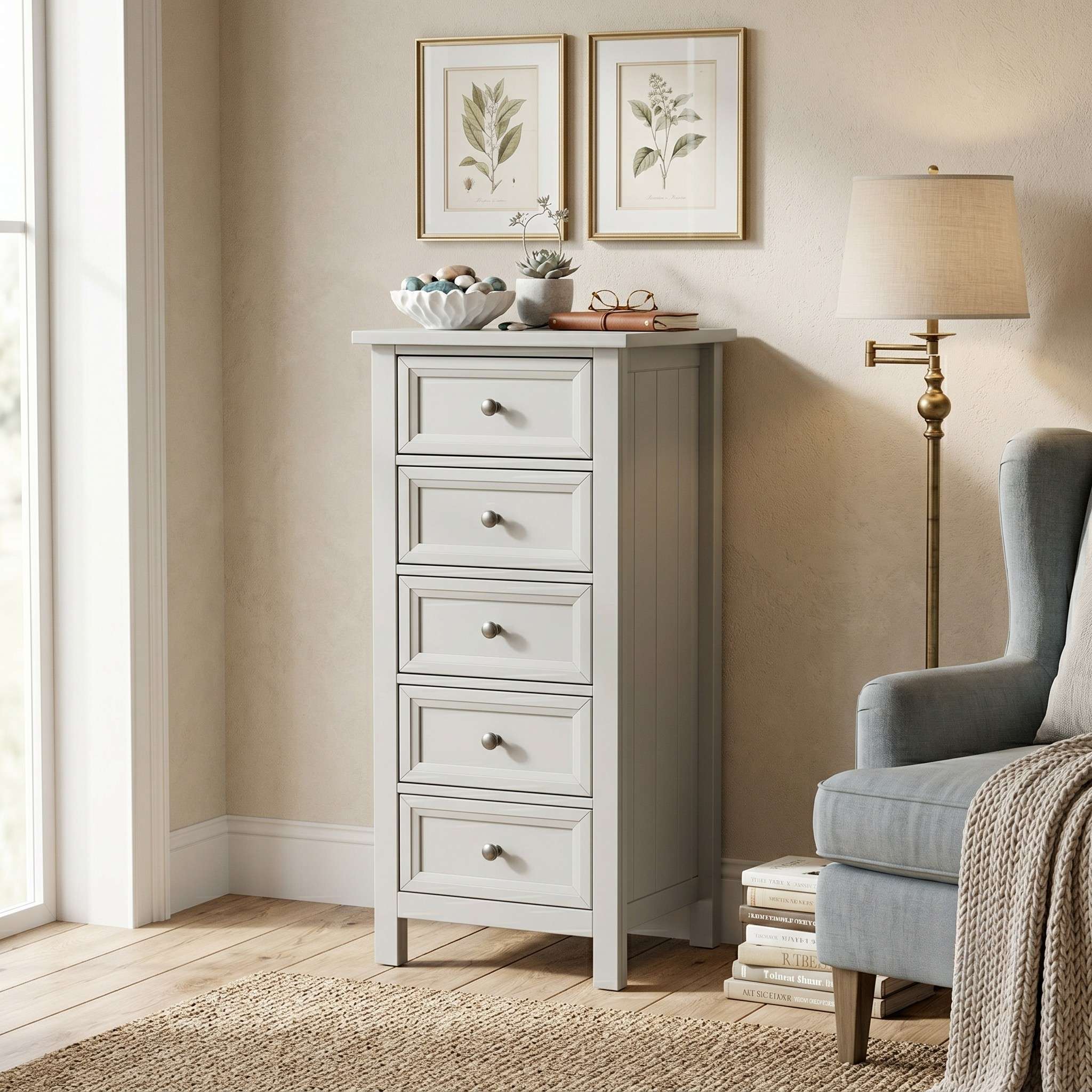 Greenwich 5 Drawer Tall Chest