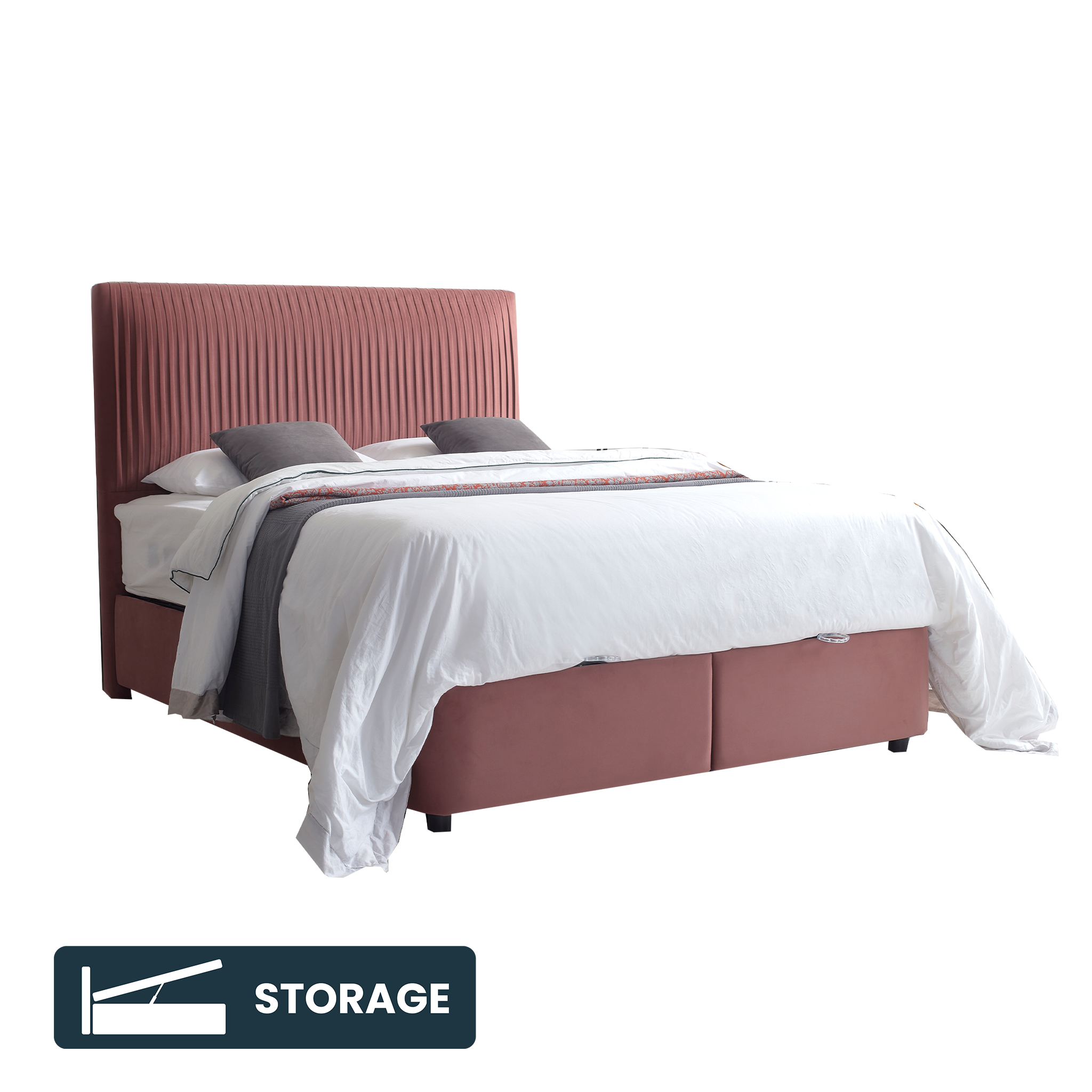 Lola Ottoman Storage Bedframe