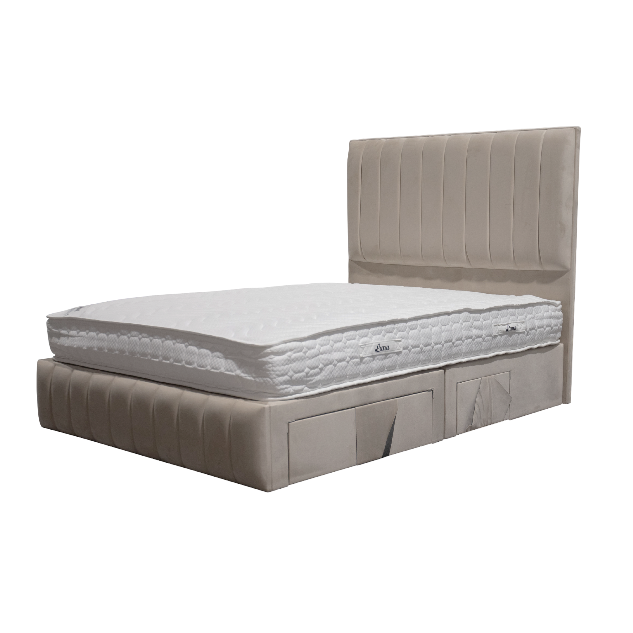 Luna 5ft King Size 4 Drawer Bed Set