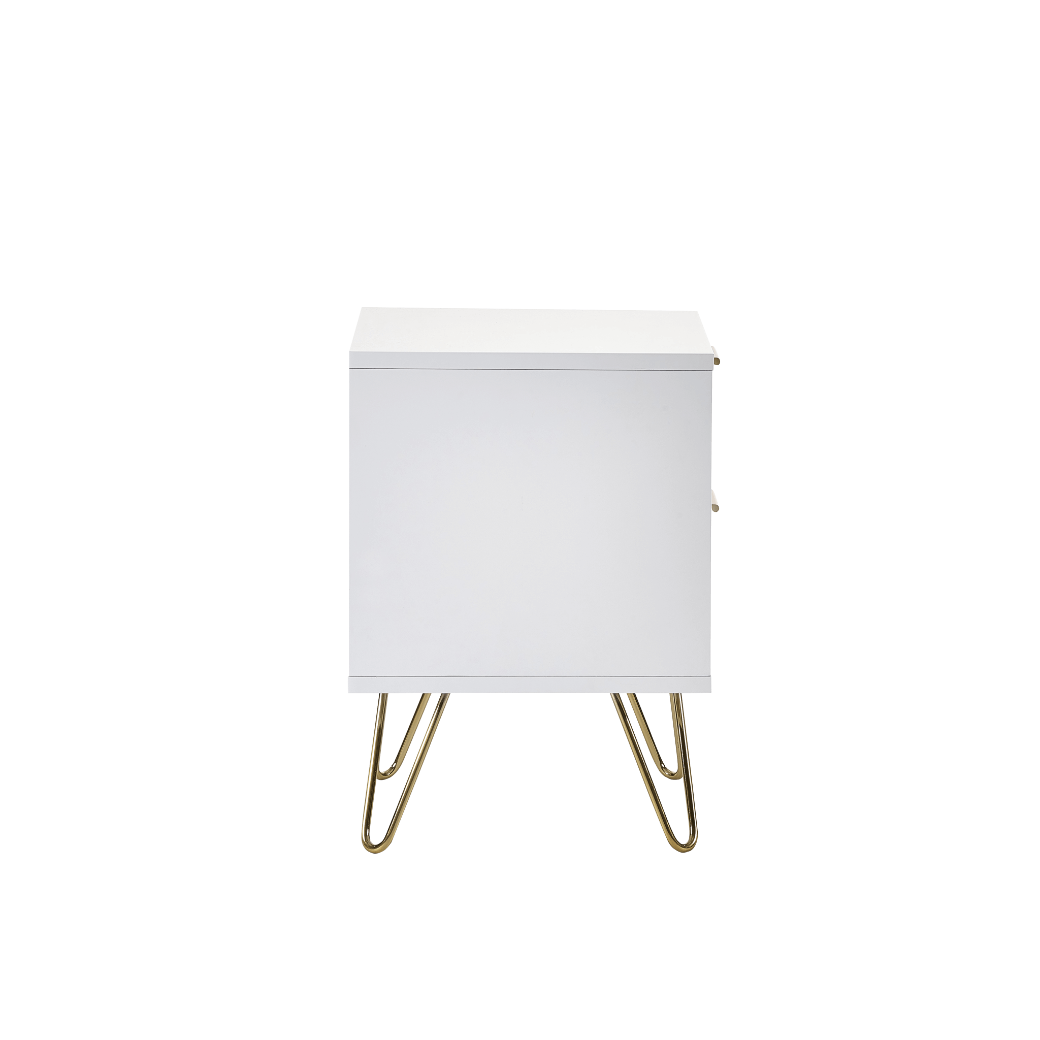 Levi 2 Drawer Bedside - Matt White