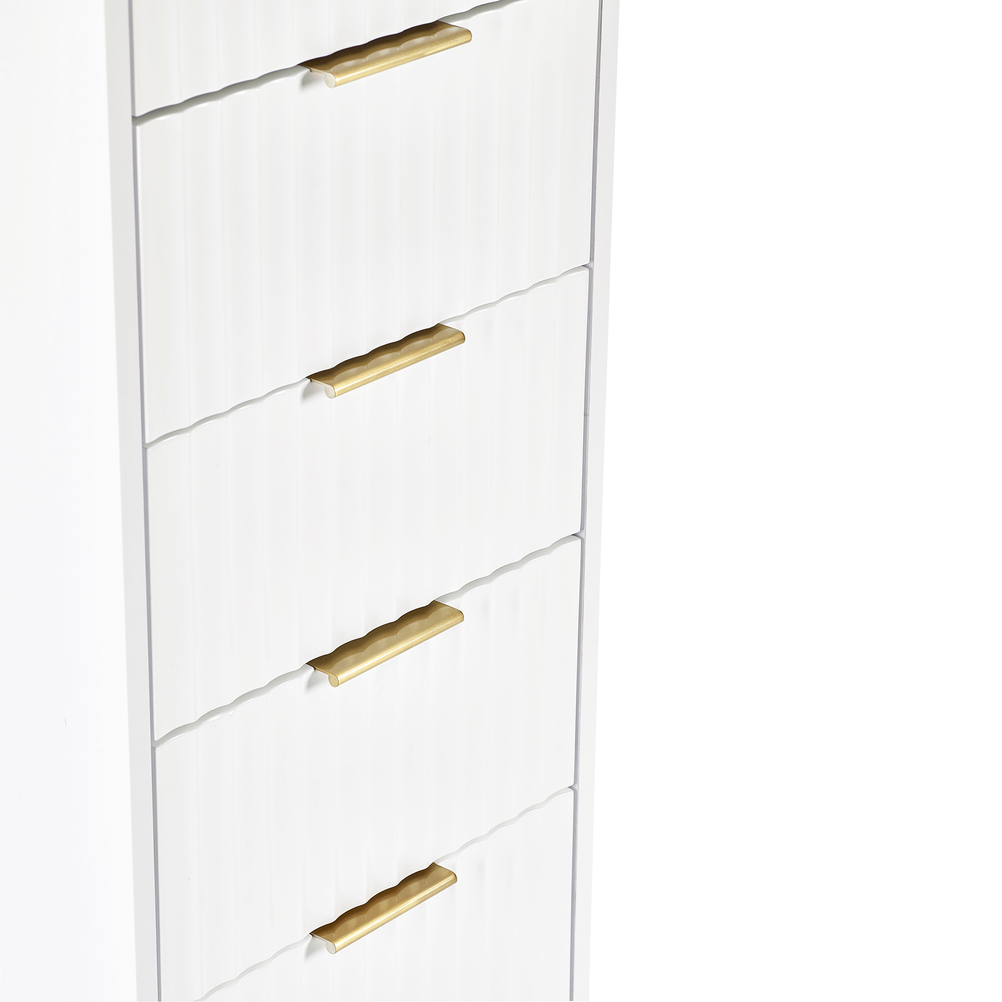 Levi 5 Drawer Tallboy - Matt White