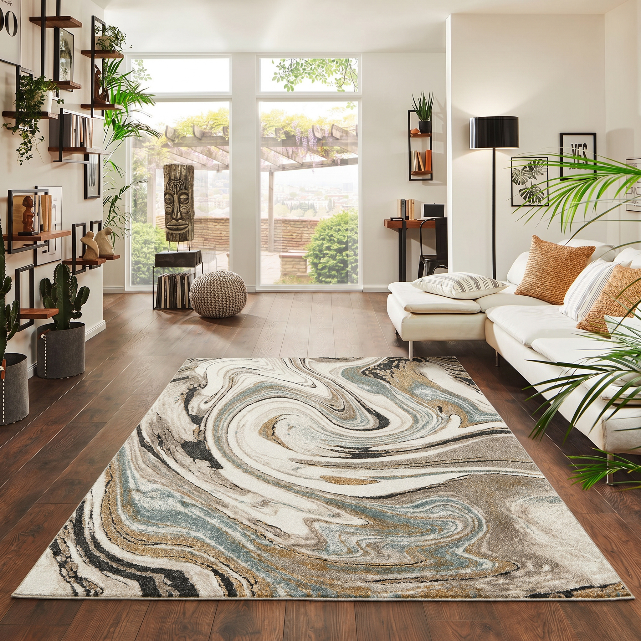 Marble Seascape-Aqua Mink