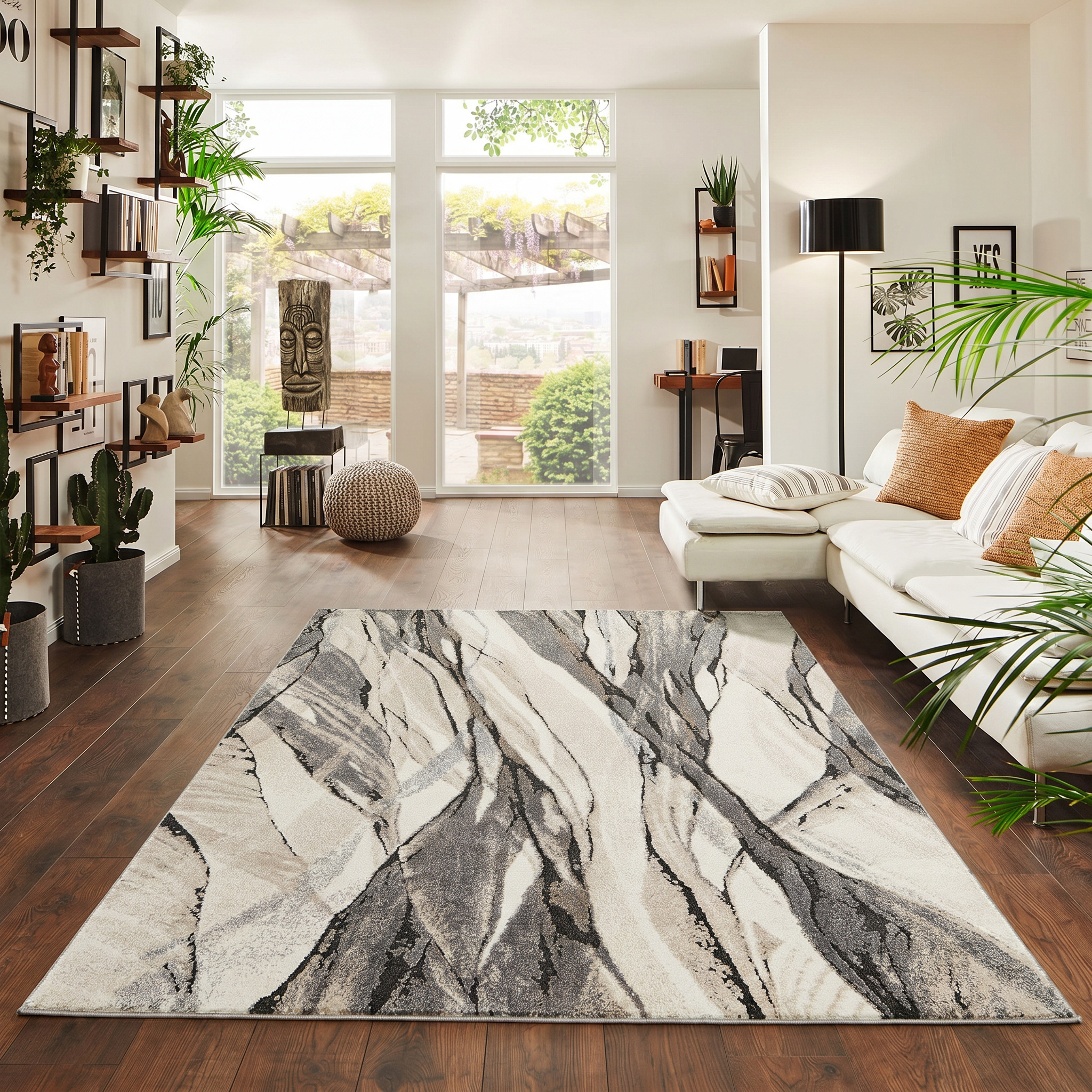 Marble Serene-D.Grey Cream