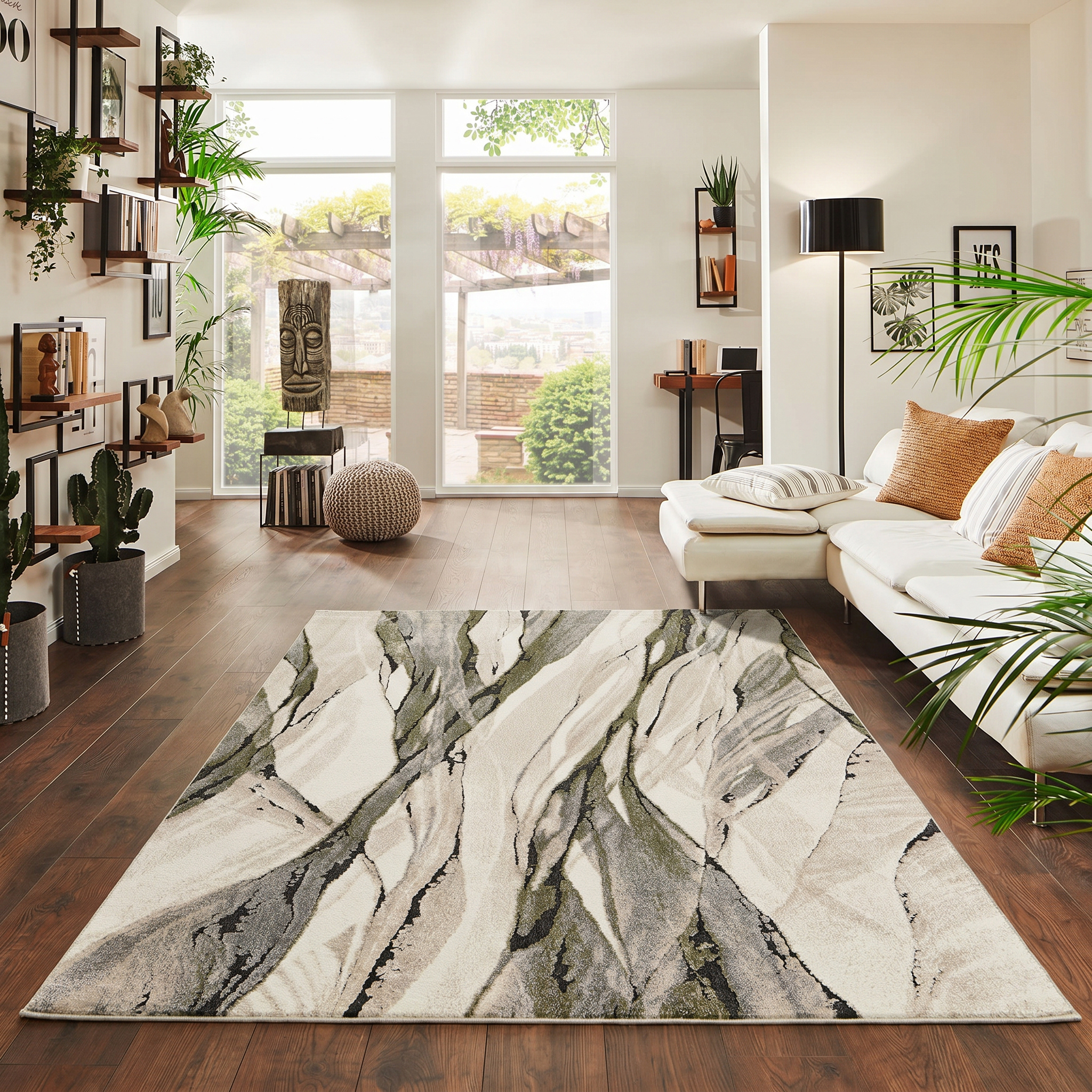 Marble Serene-Green Cream