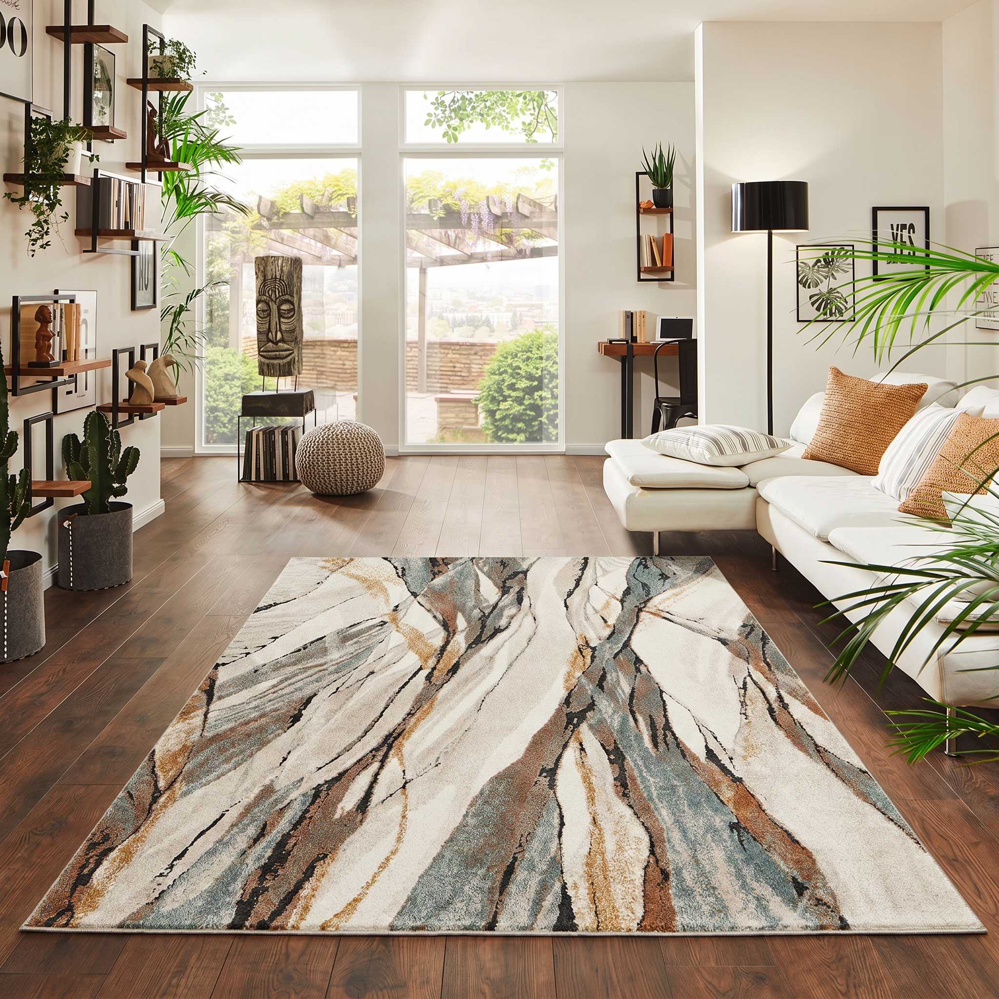 Marble Serene-Orange Cream