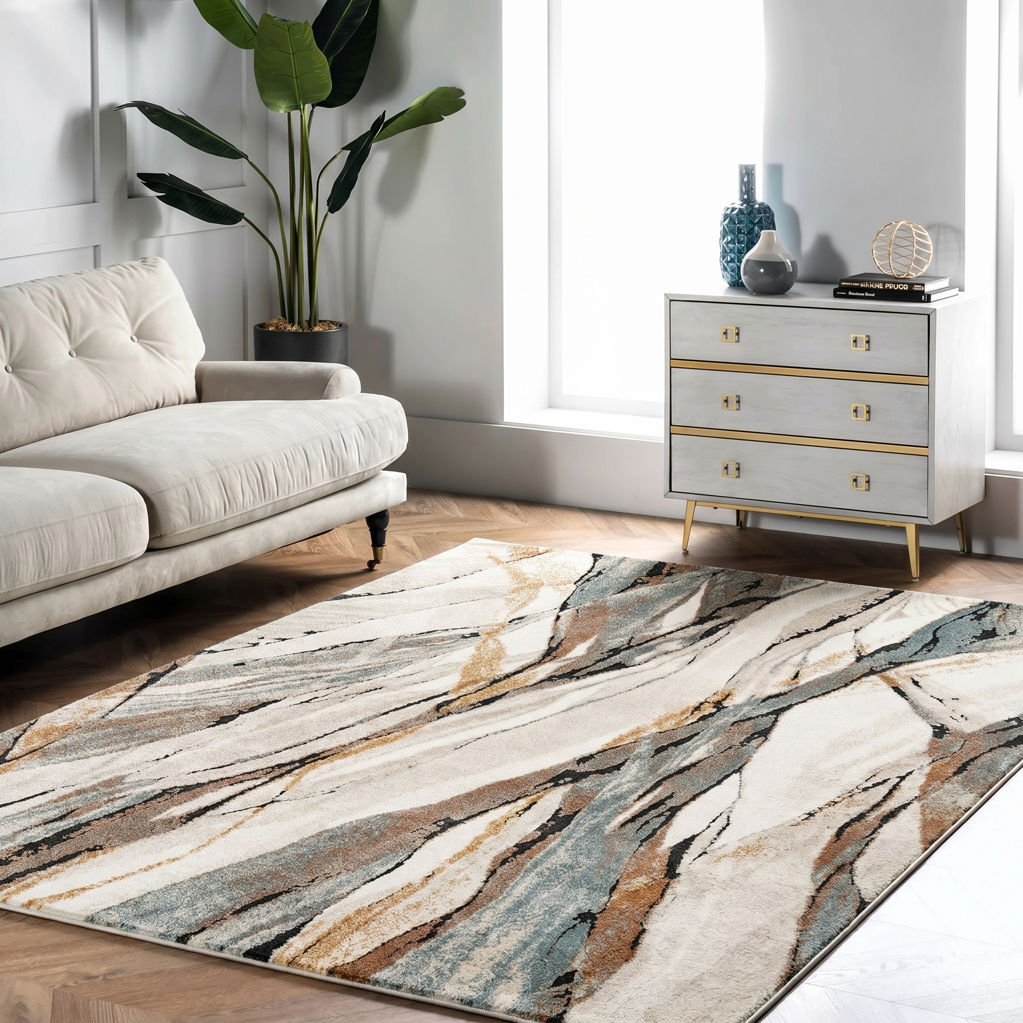 Marble Serene-Orange Cream