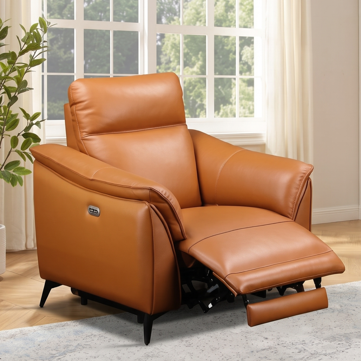 Oporto Leather 1 Seater Recliner