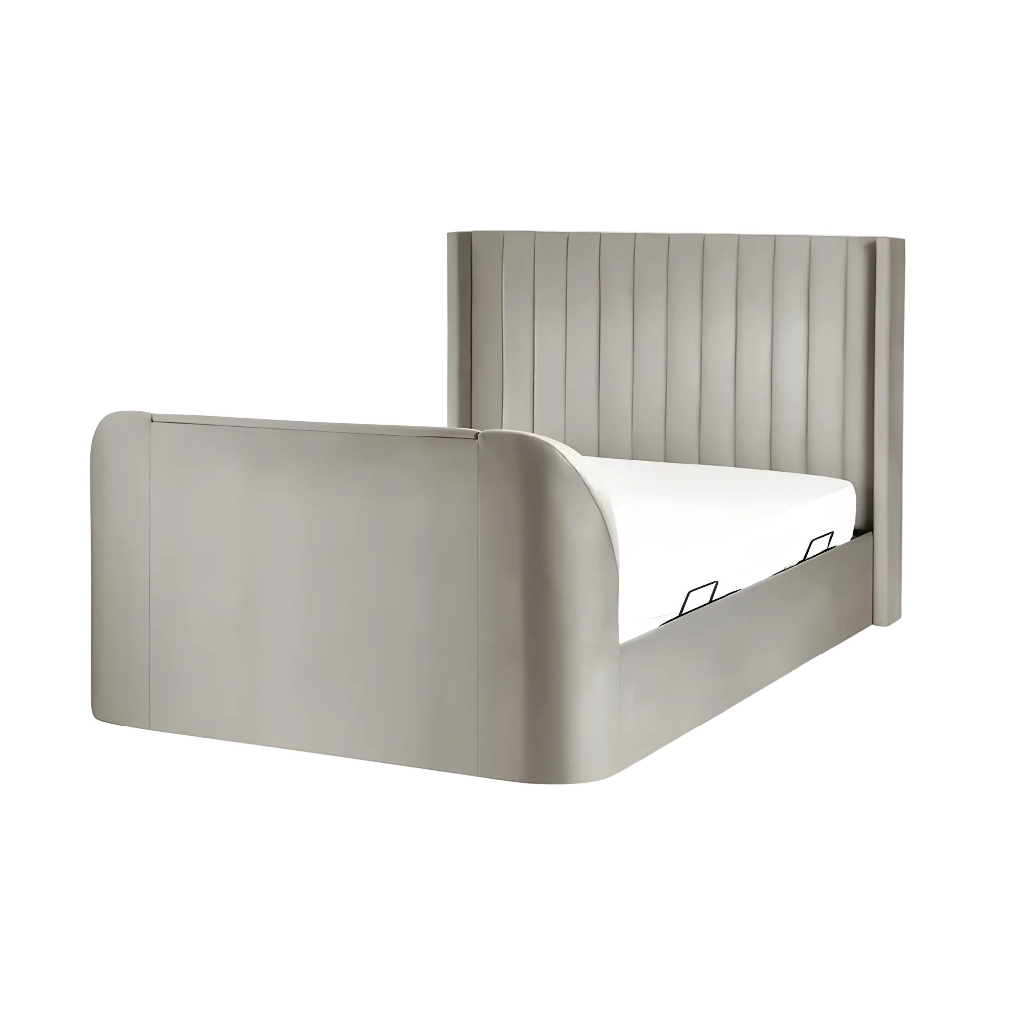 Clara Side Lift-Up Ottoman Storage Tv Bedframe