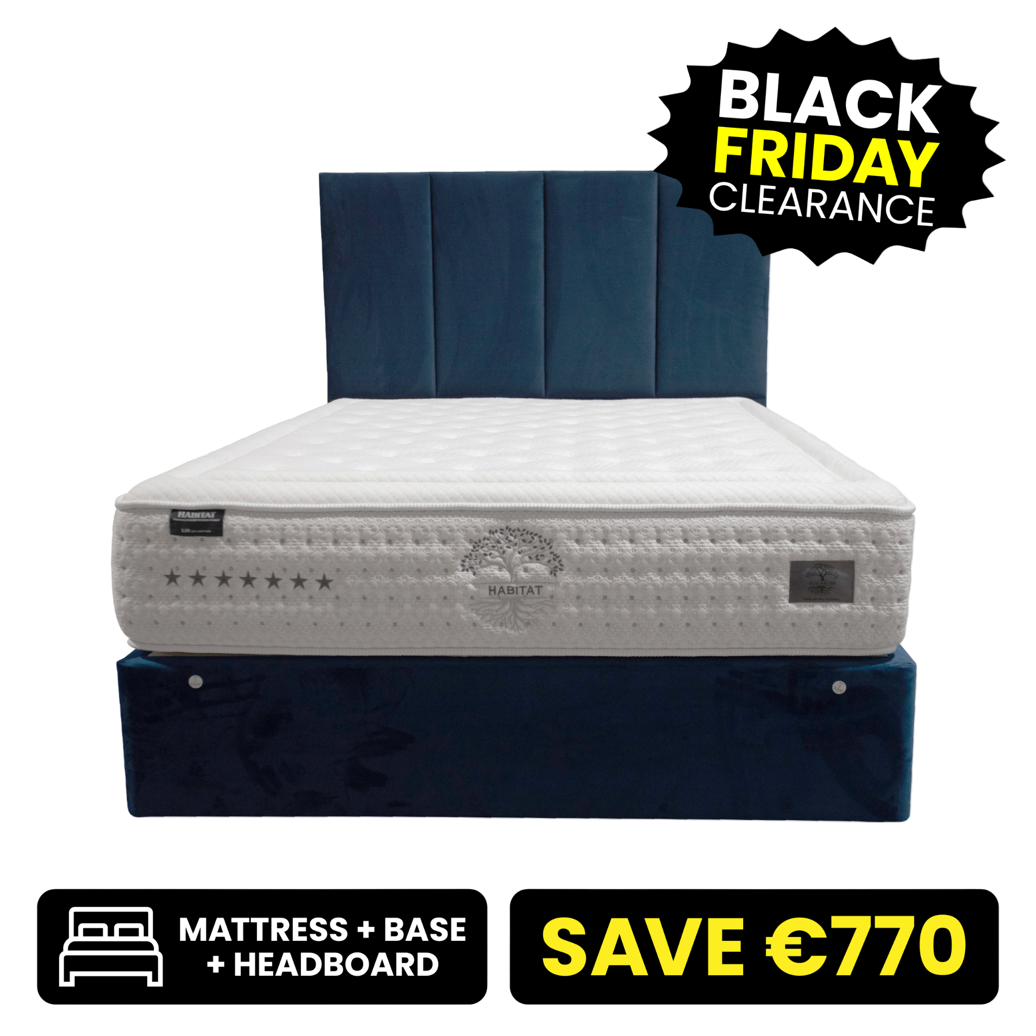 Pacific 5ft King Size Bed Set