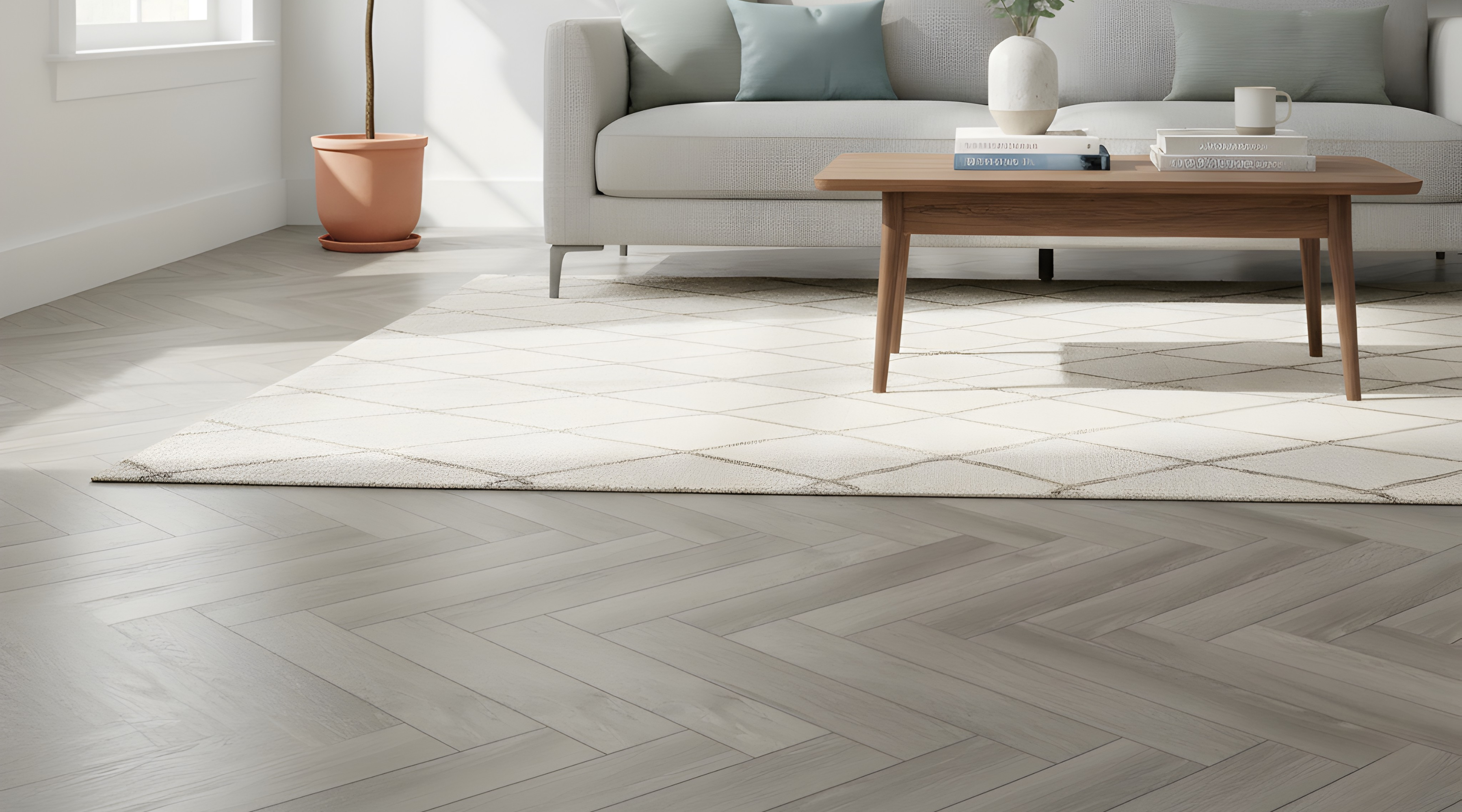 Palladium Grey Oak Herringbone 12mm