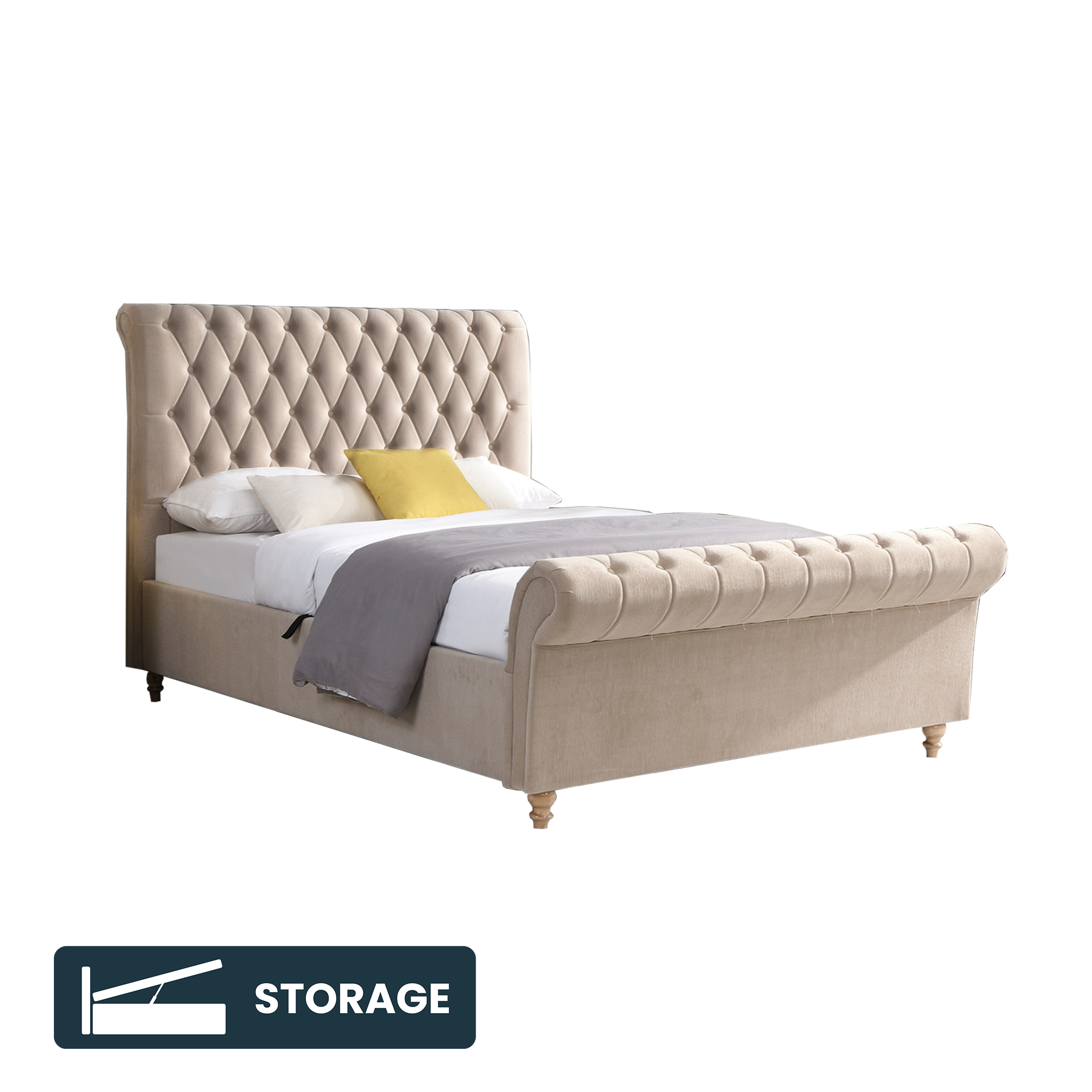 Penelope Ottoman Storage Bedframe