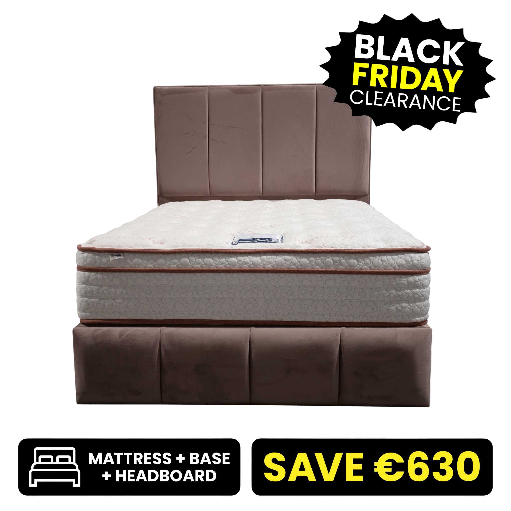 Plush 4"6 Double Bed Set