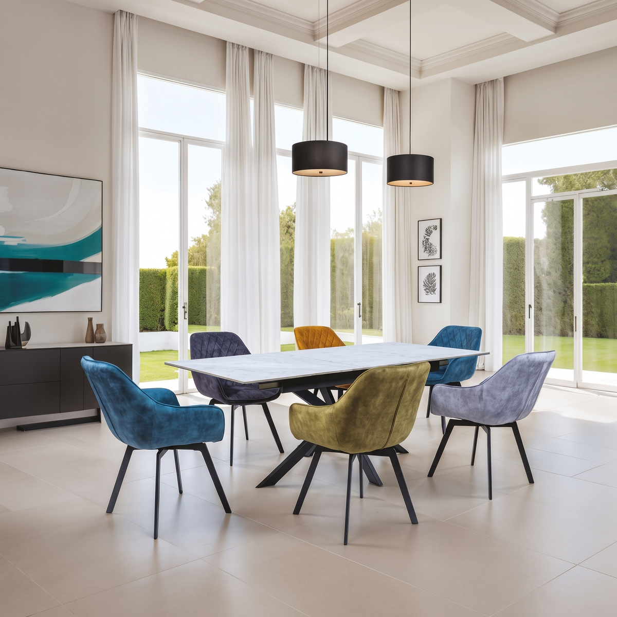 Positano 1.6m Extending Dining Table