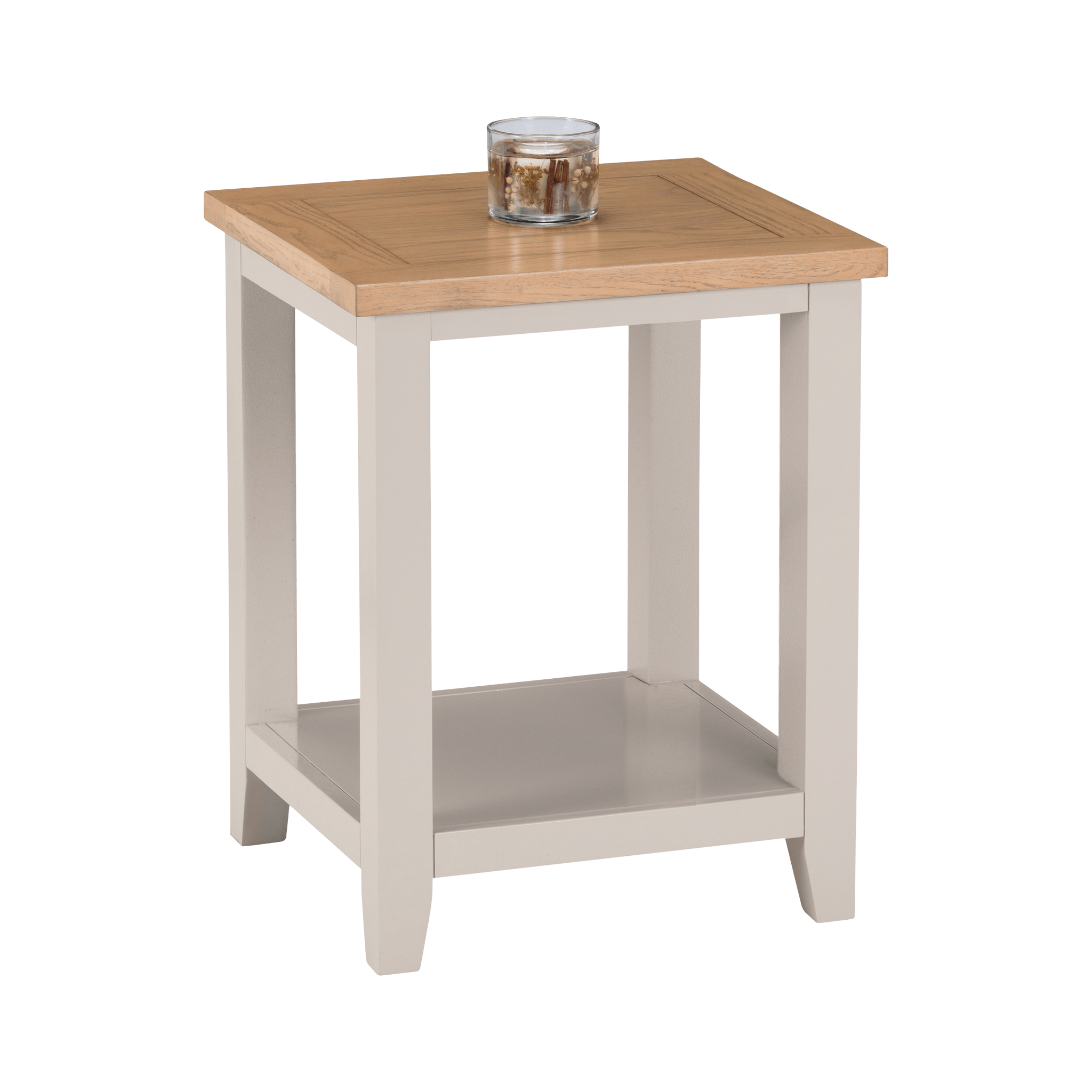 Trinity Lamp Table  - Elephant Grey/Pale Oak