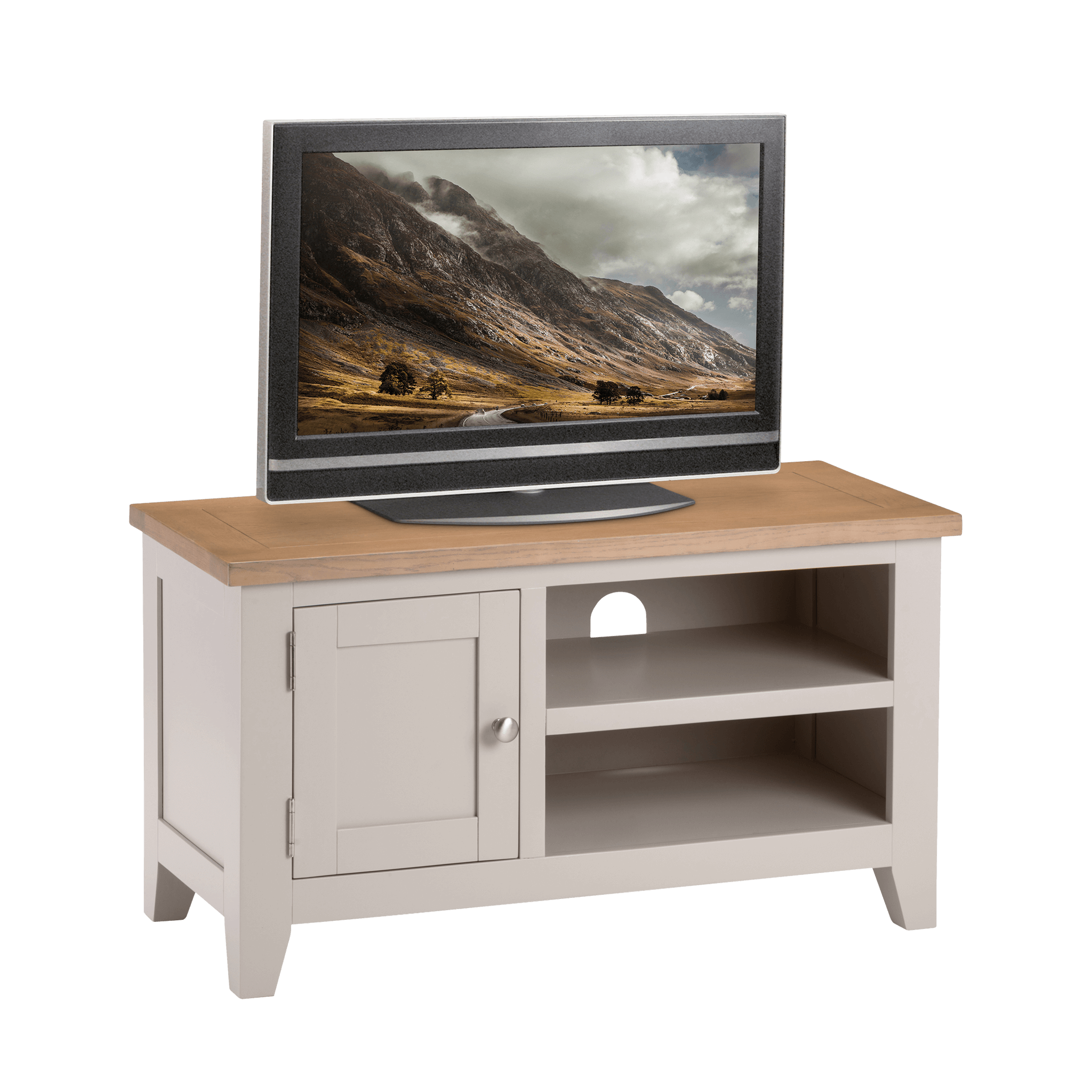 Trinity Tv Unit  - Elephant Grey/Pale Oak