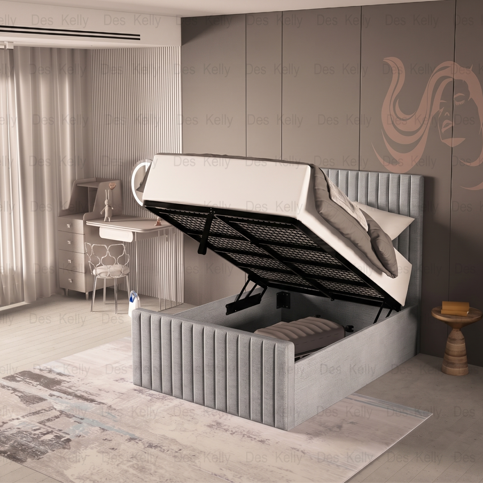 Saloma Ottoman Bedframe