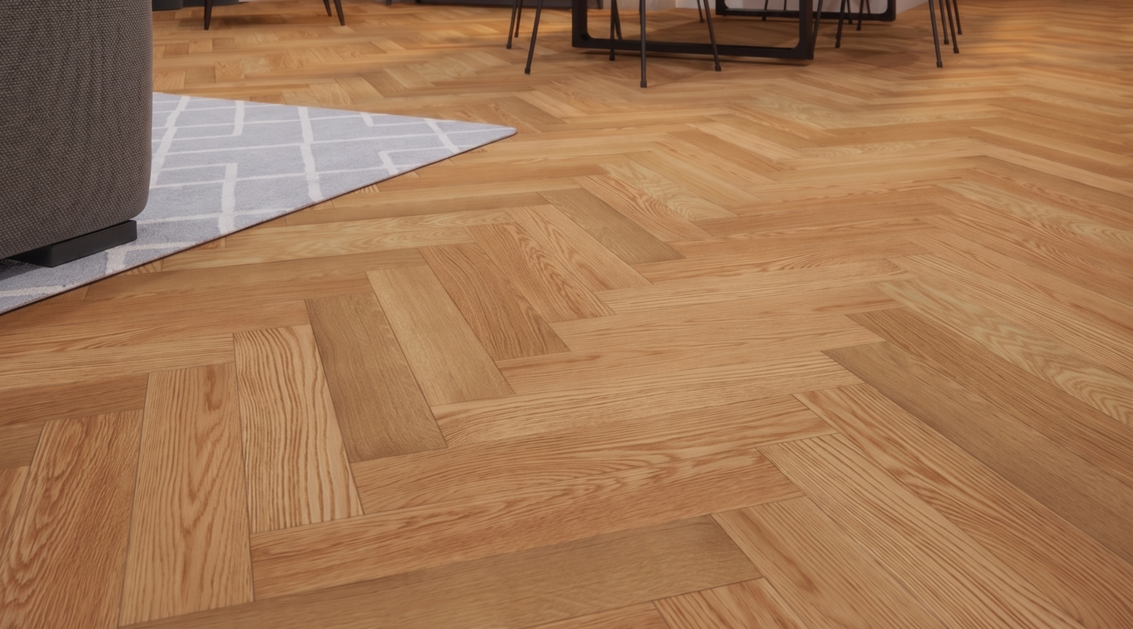 Rust Oak Engineered Herringbone 14mm