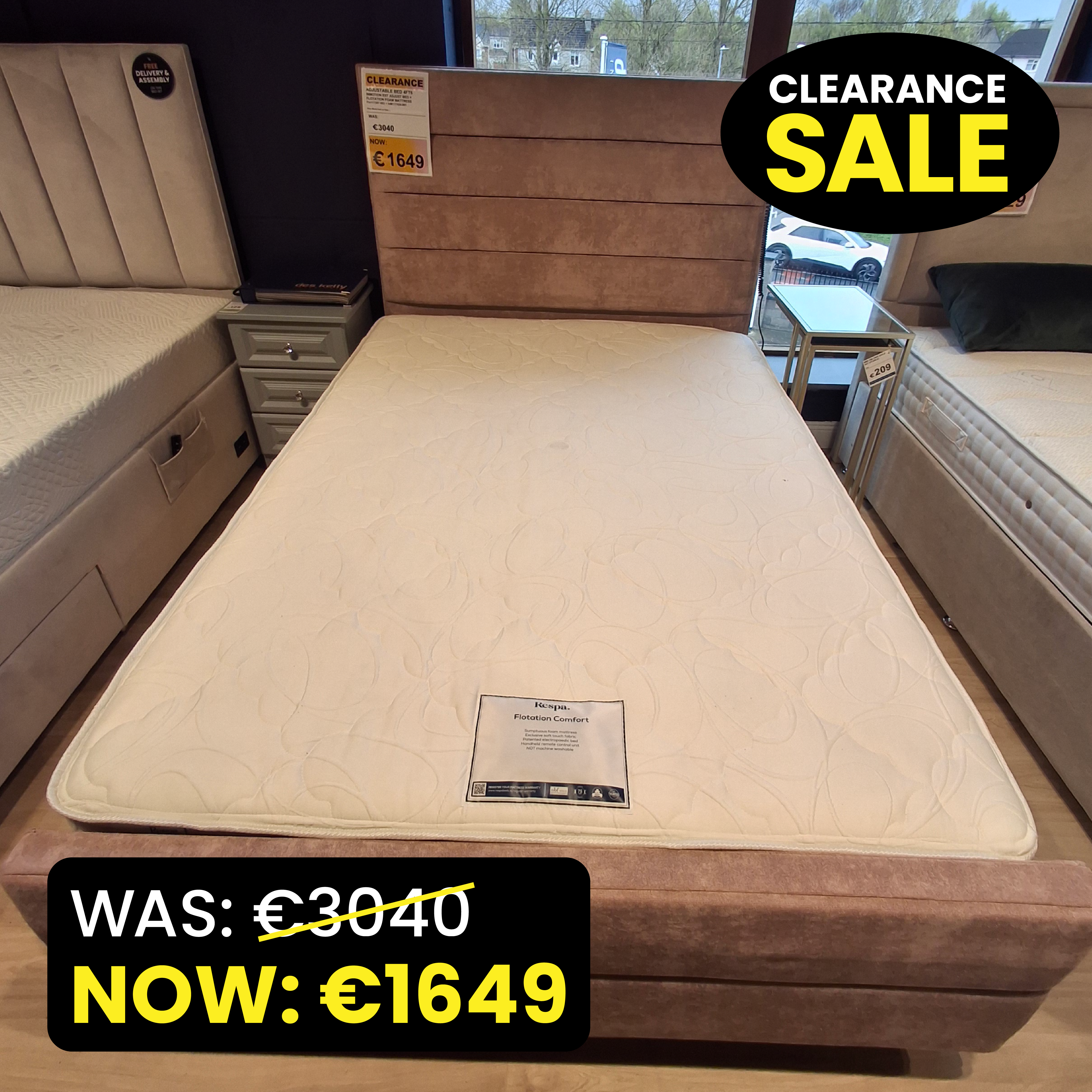 Floatation Foam – 4ft6 Adjustable Bed Bundle