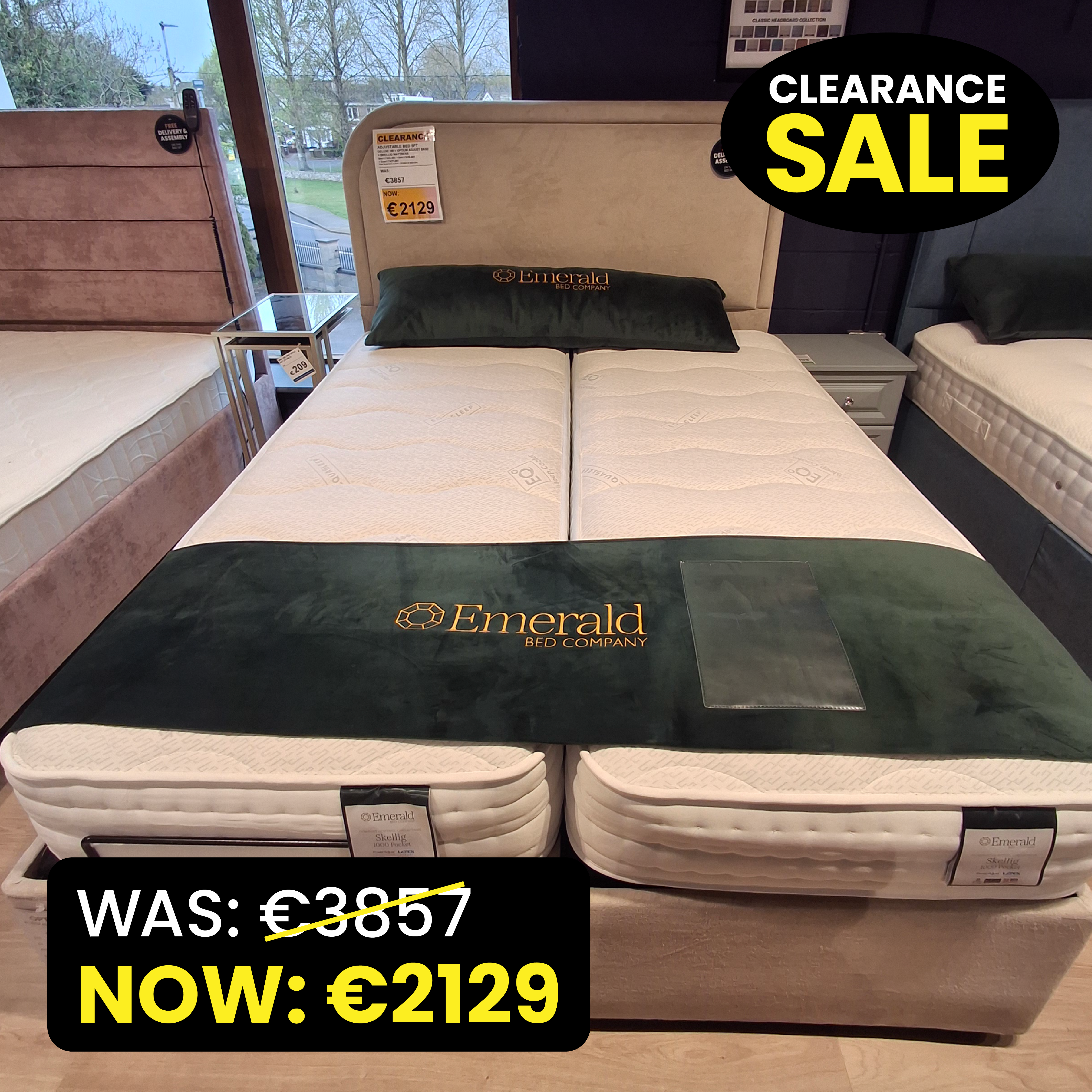 Skellig – 5ft Adjustable Bed Bundle