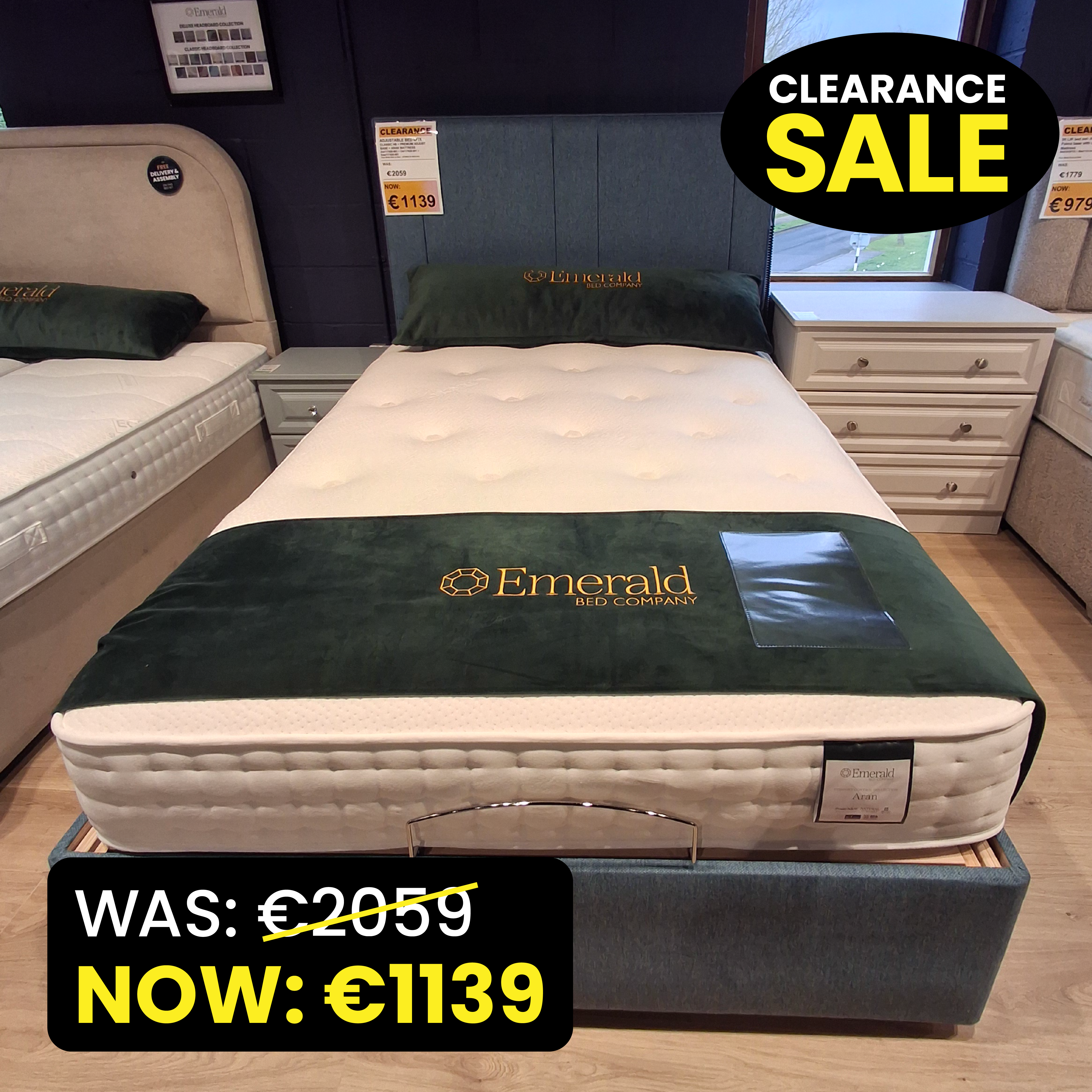 Aran – 5ft Adjustable Bed Bundle