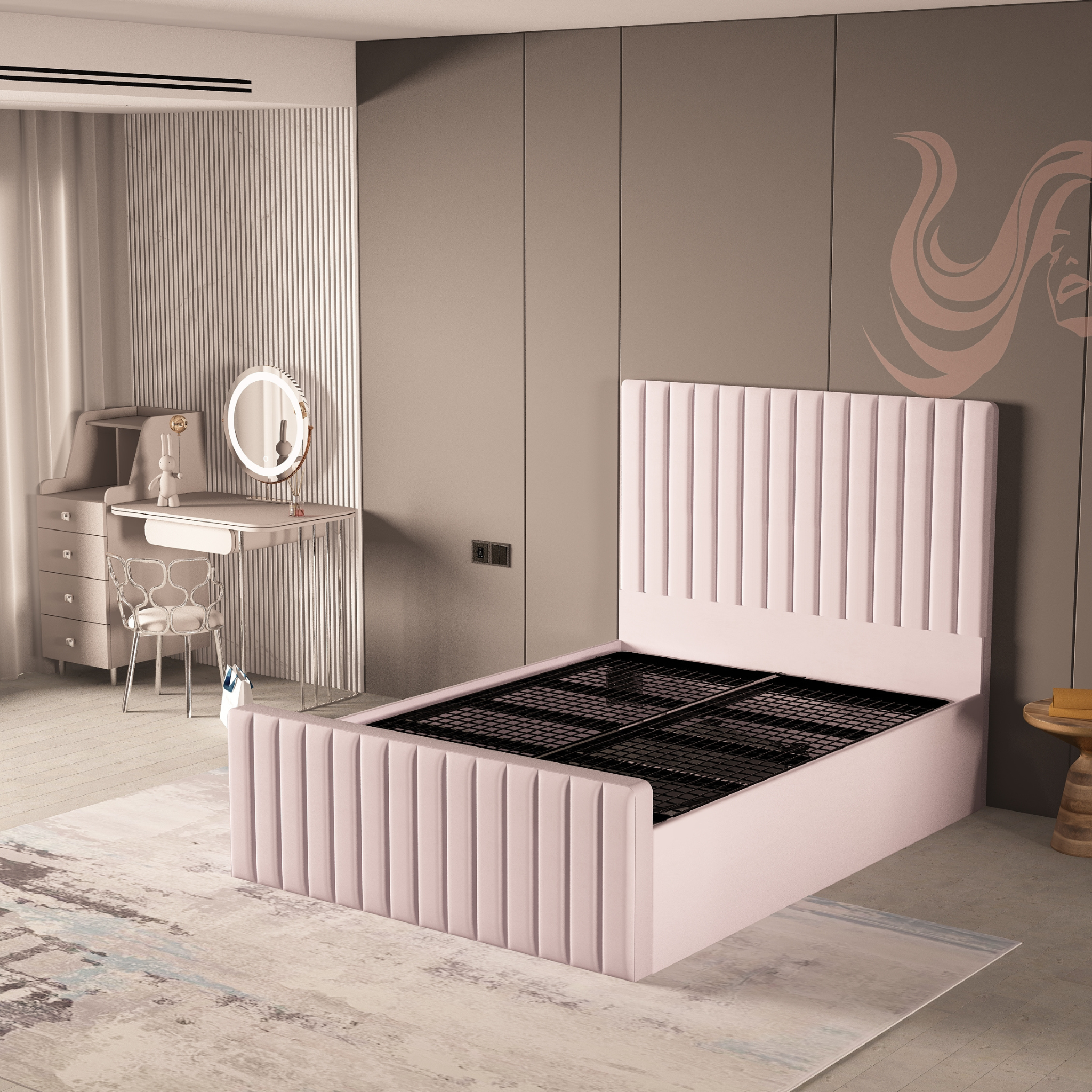 Saloma Ottoman Storage Bedframe