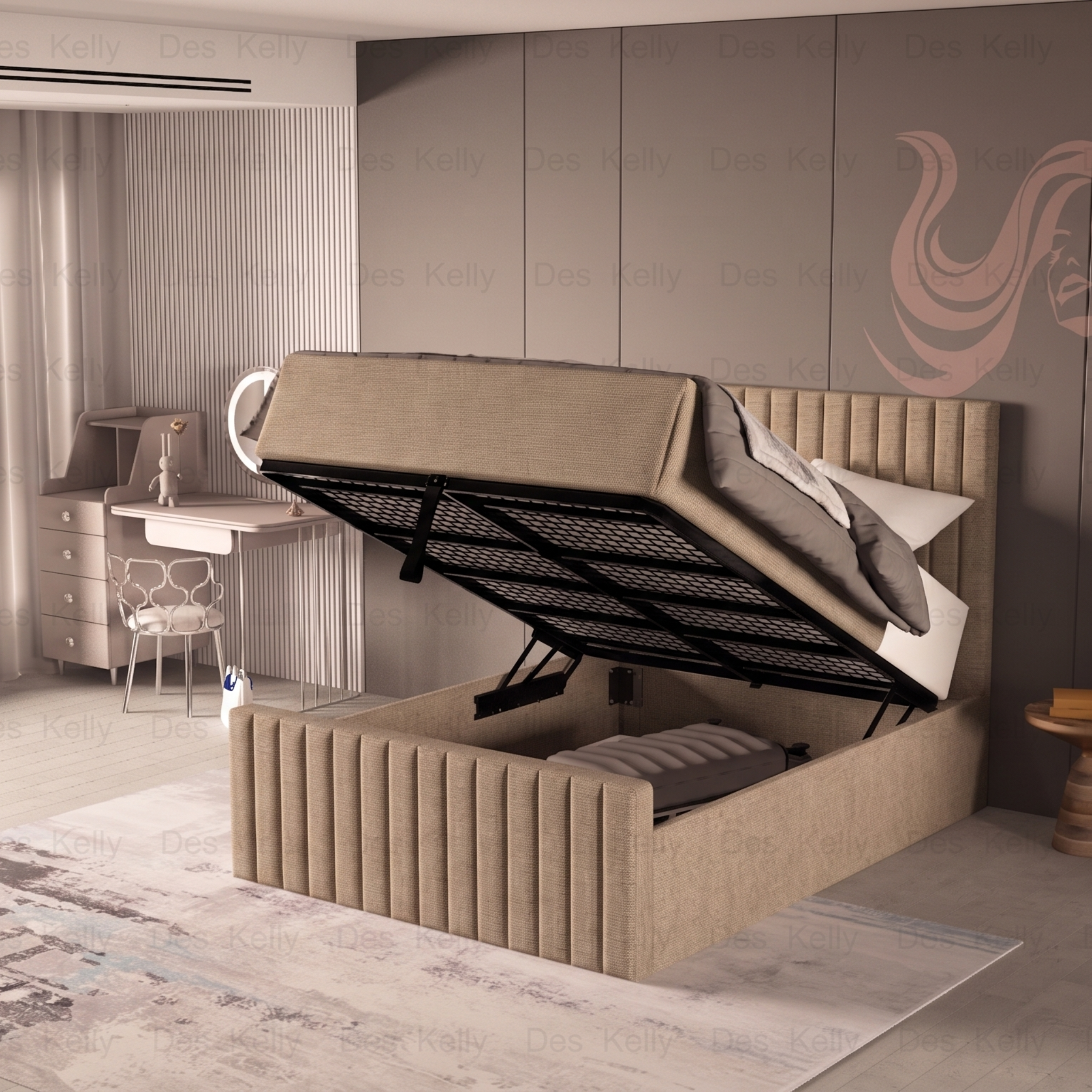 Saloma Ottoman Bedframe