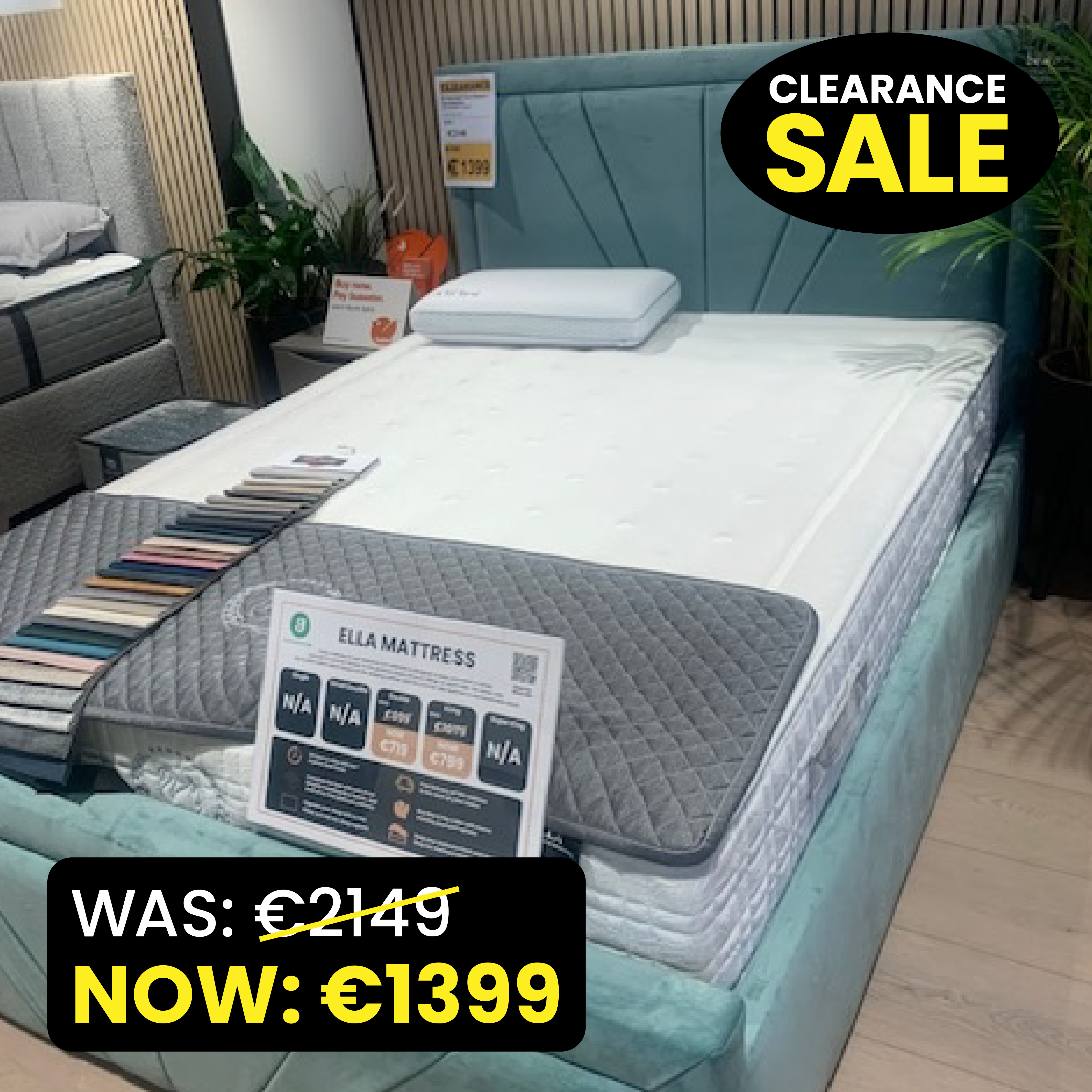 Ella – 5ft Cloud Ottoman Bed Bundle