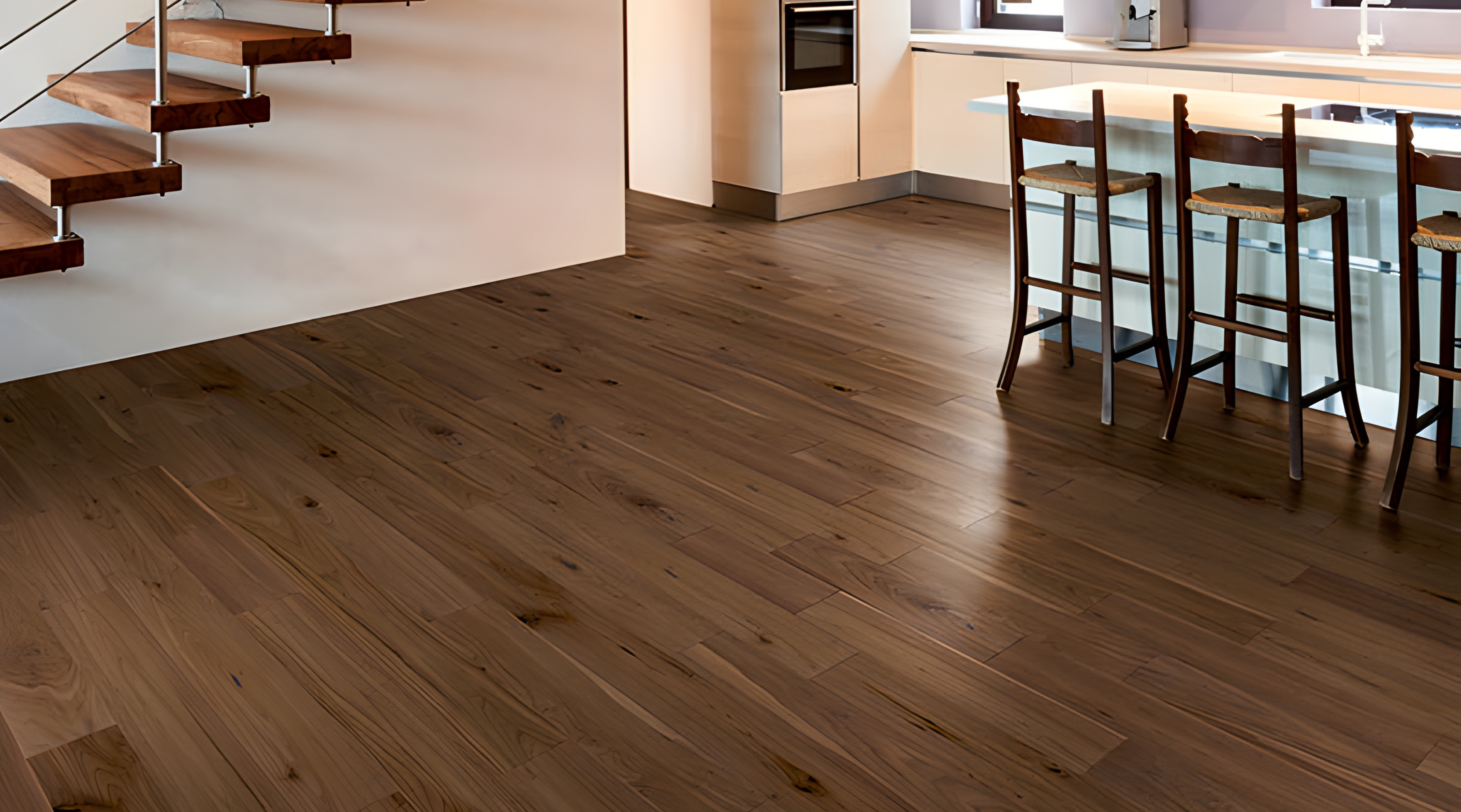 Smoked Oak Brushed Matt Lacquered Engineered Flooring gallery image