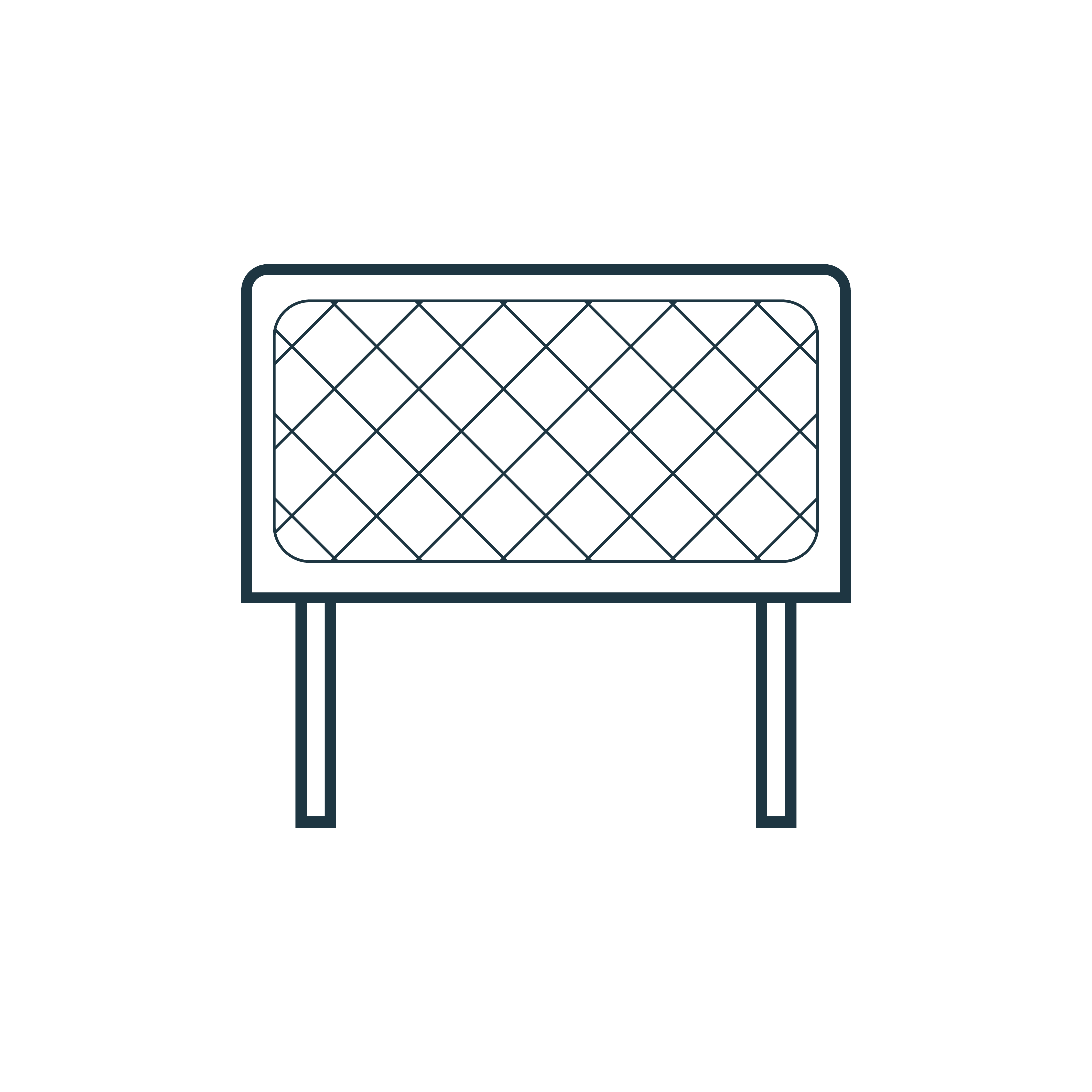 George Studded Headboard B