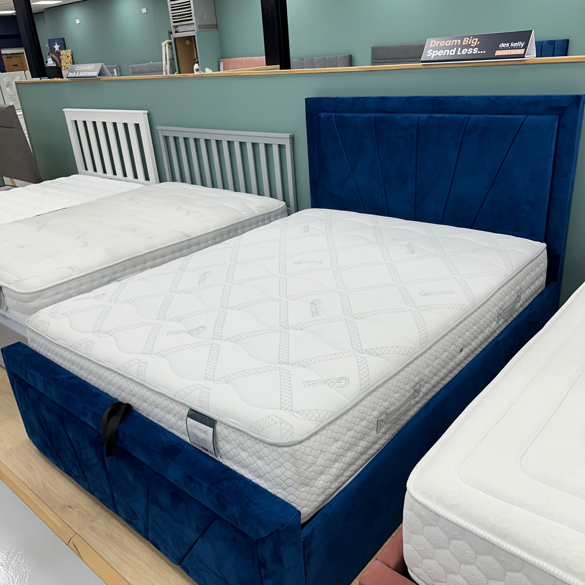 Starlight 5ft King Size Full Ottoman Bed Set